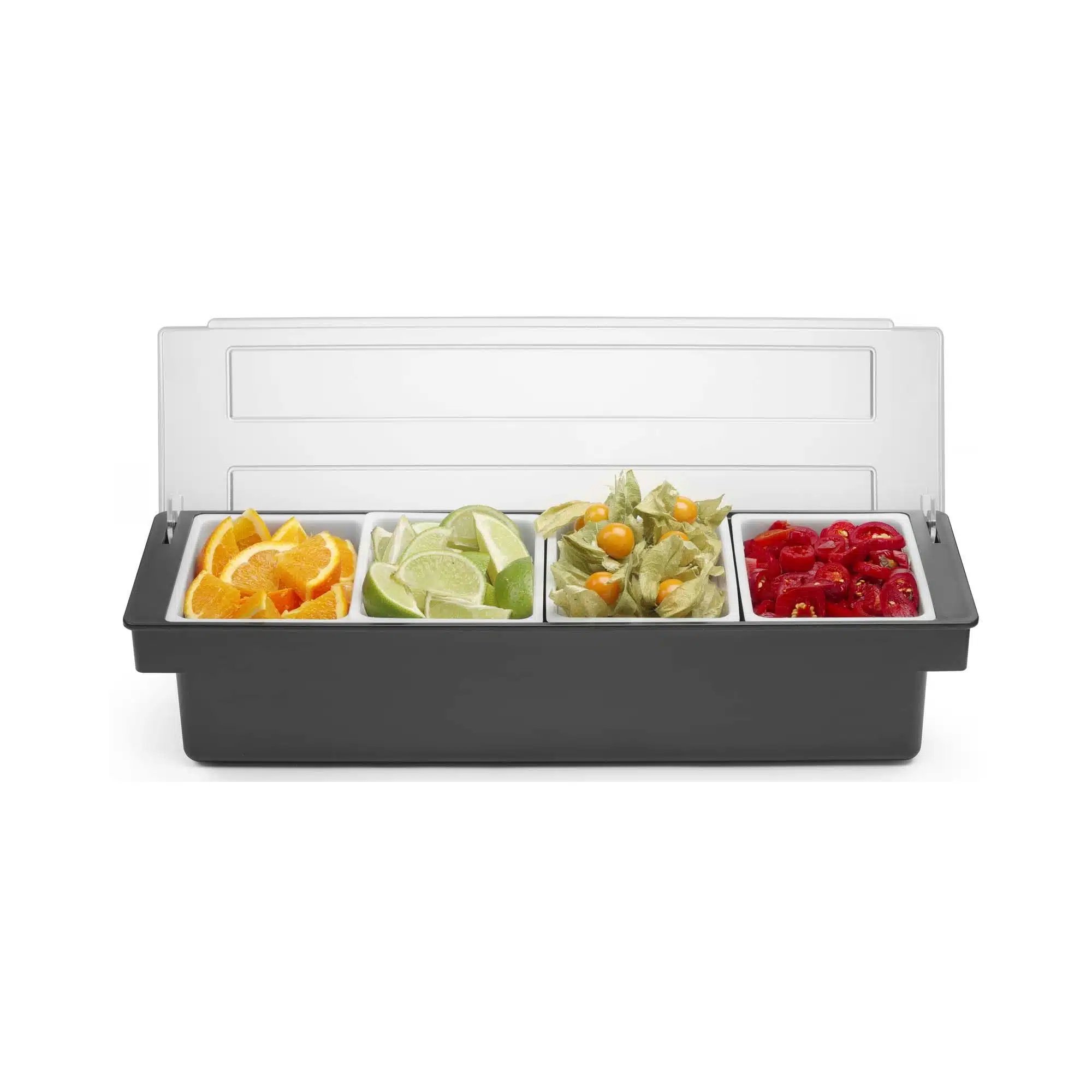 Ingrediensboks – 4 beholdere, Bar op, 480x150x(H)100mm - Billede 6