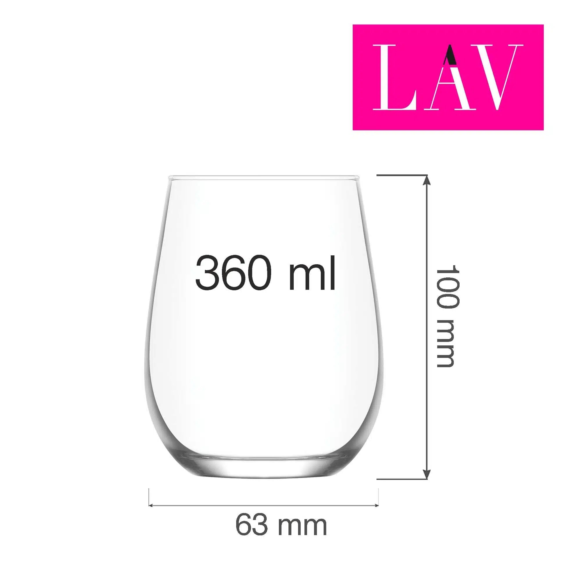 Gaia vinglas 360 ml - Billede 5