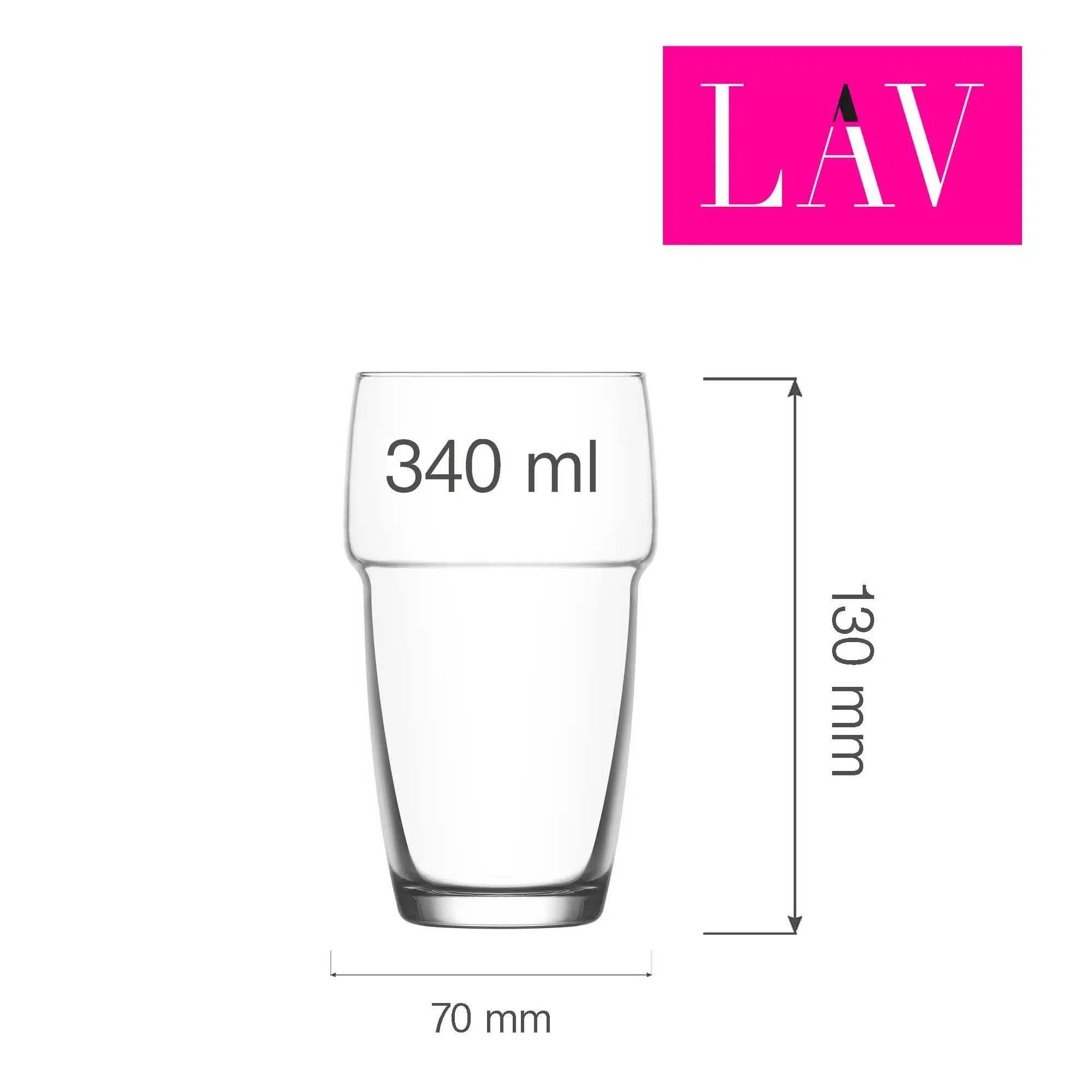 Galata long drink glas 340 ml - Billede 4