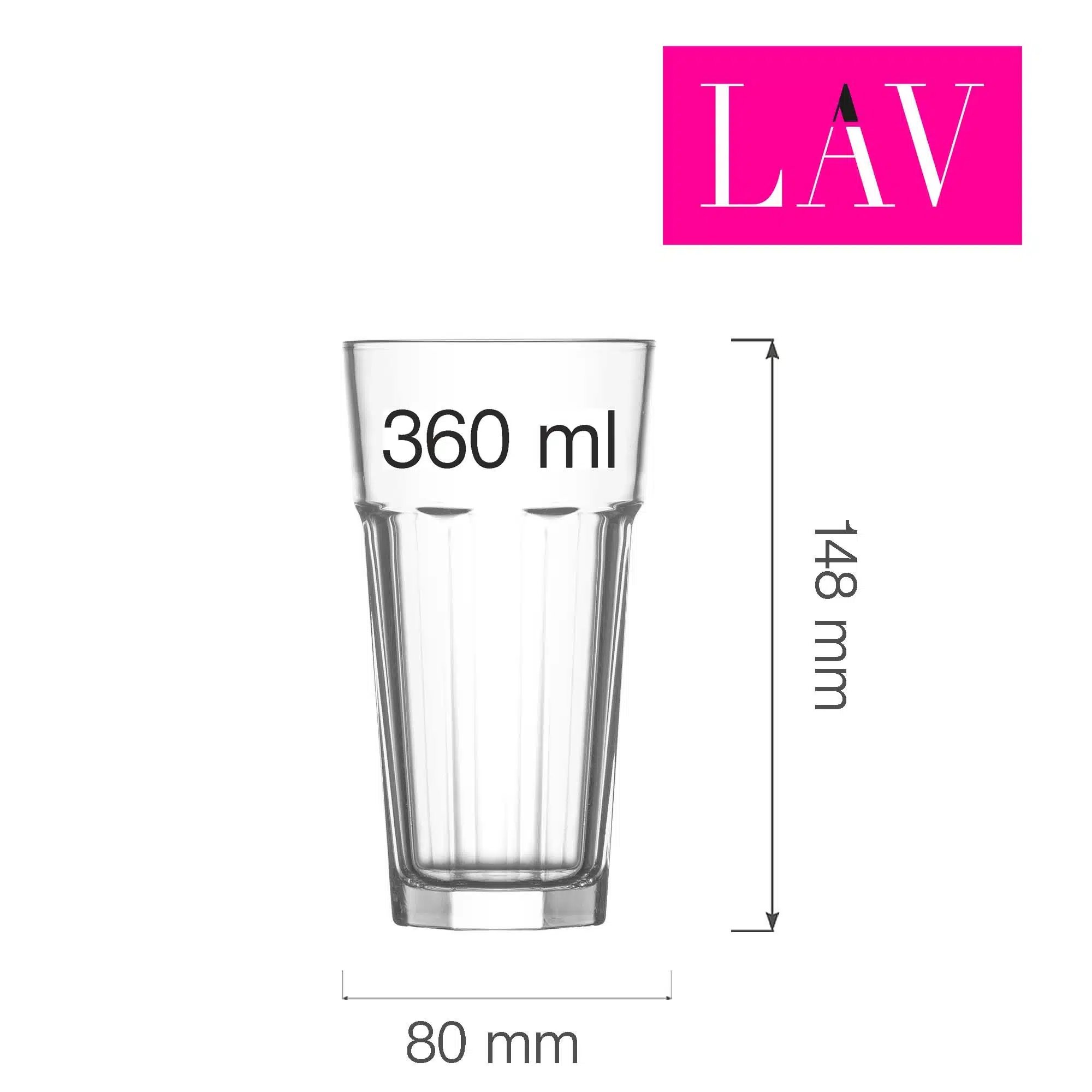 Amsterdam long drink glas 360 ml - Billede 3