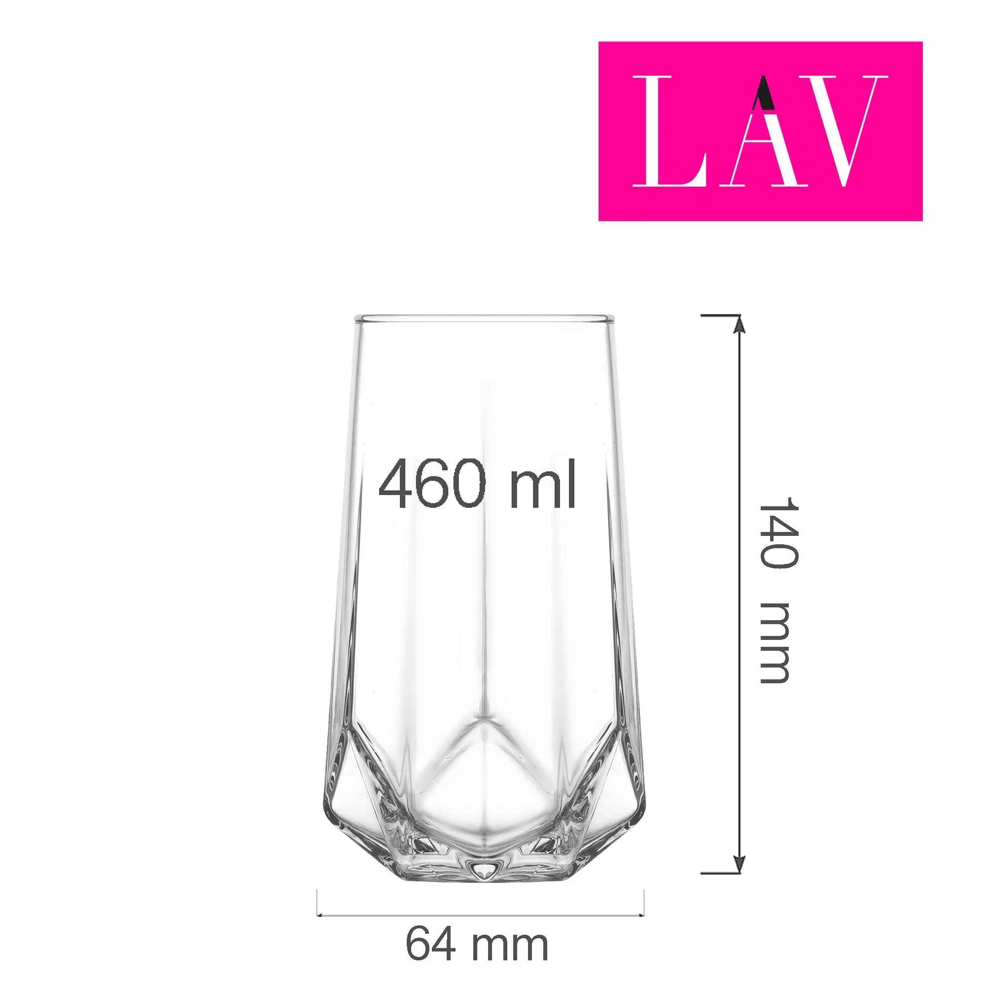 Valeria long drink glas 460 ml - Billede 5
