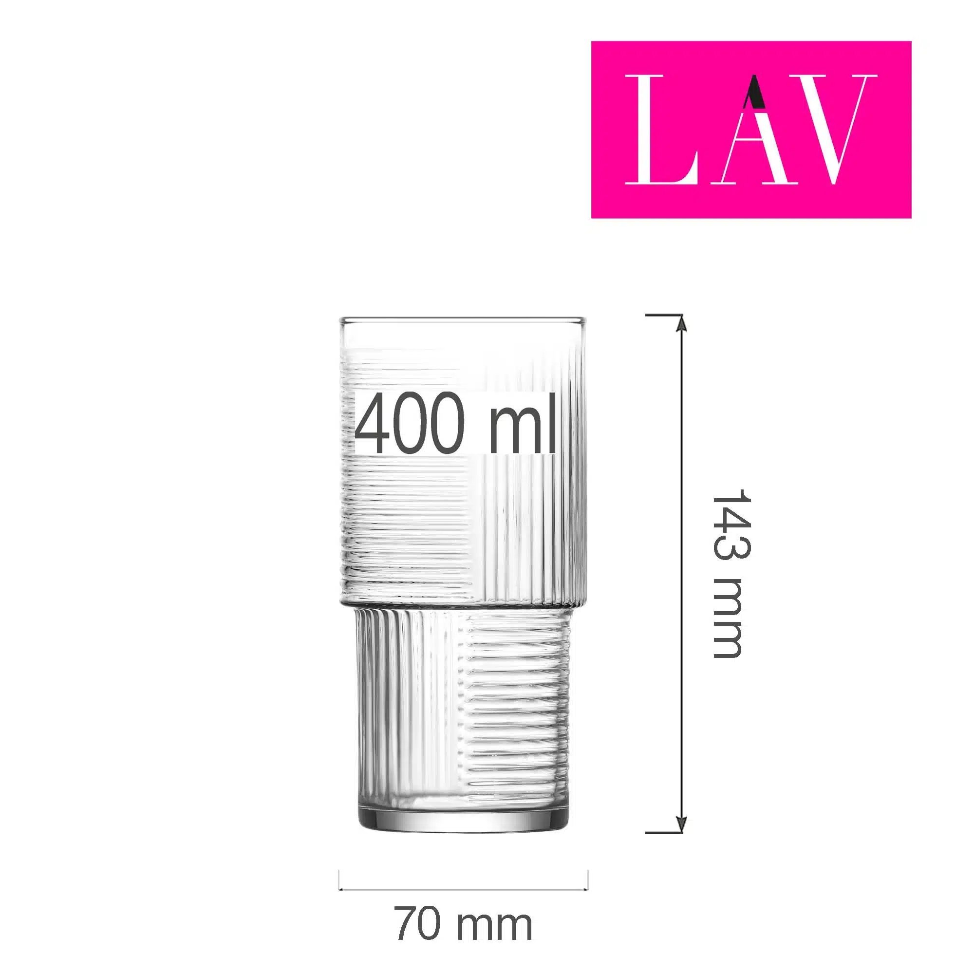 Helen long drink glas 400 ml - Billede 2