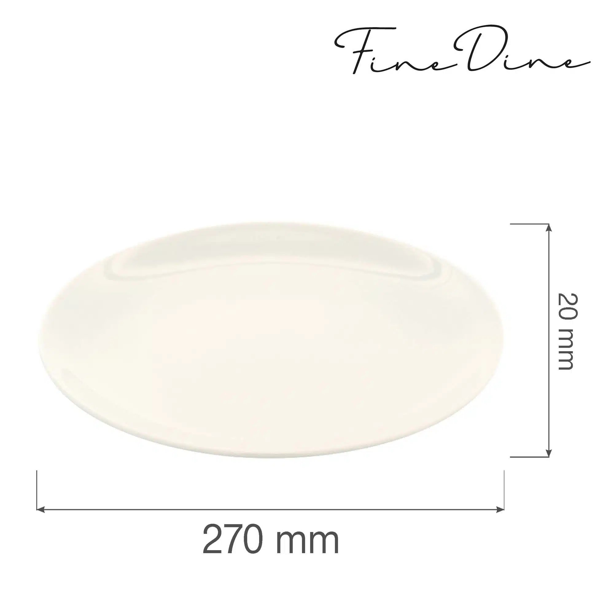 Crema rimless tallerken, 270mm - Billede 2