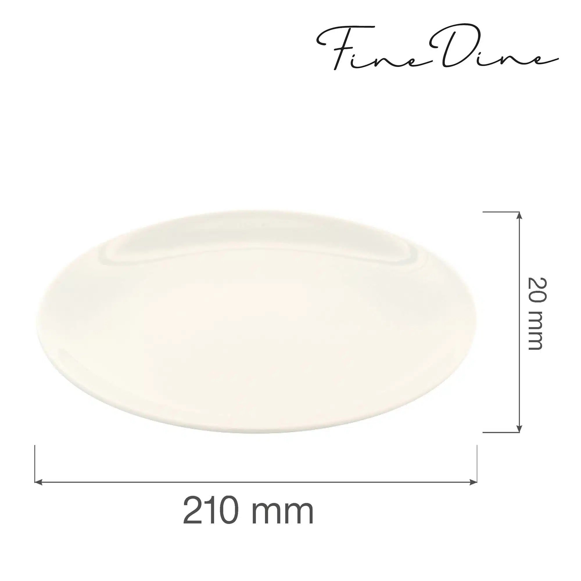 Crema rimless tallerken, 210mm - Billede 6