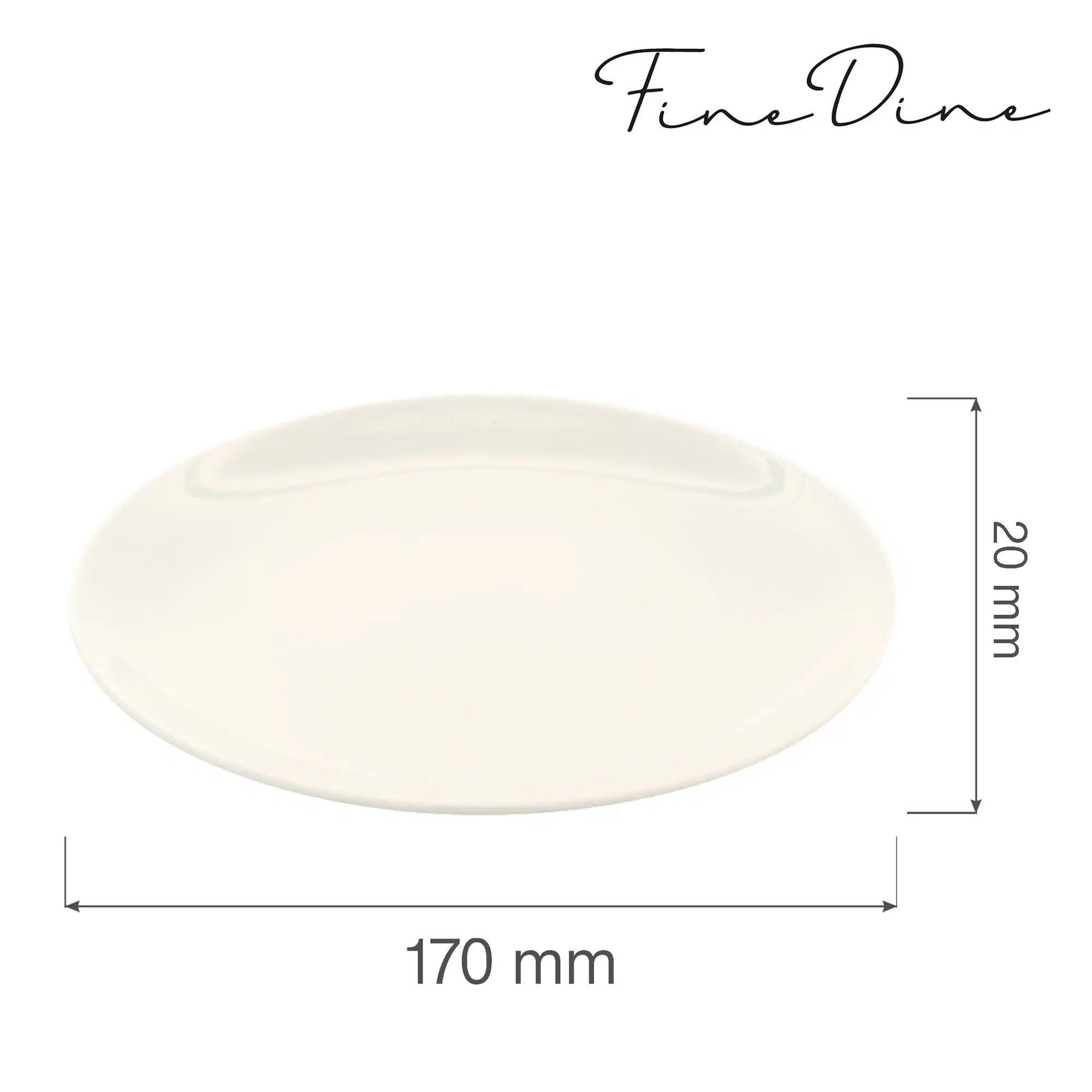 Crema rimless tallerken, 170 mm - Billede 3