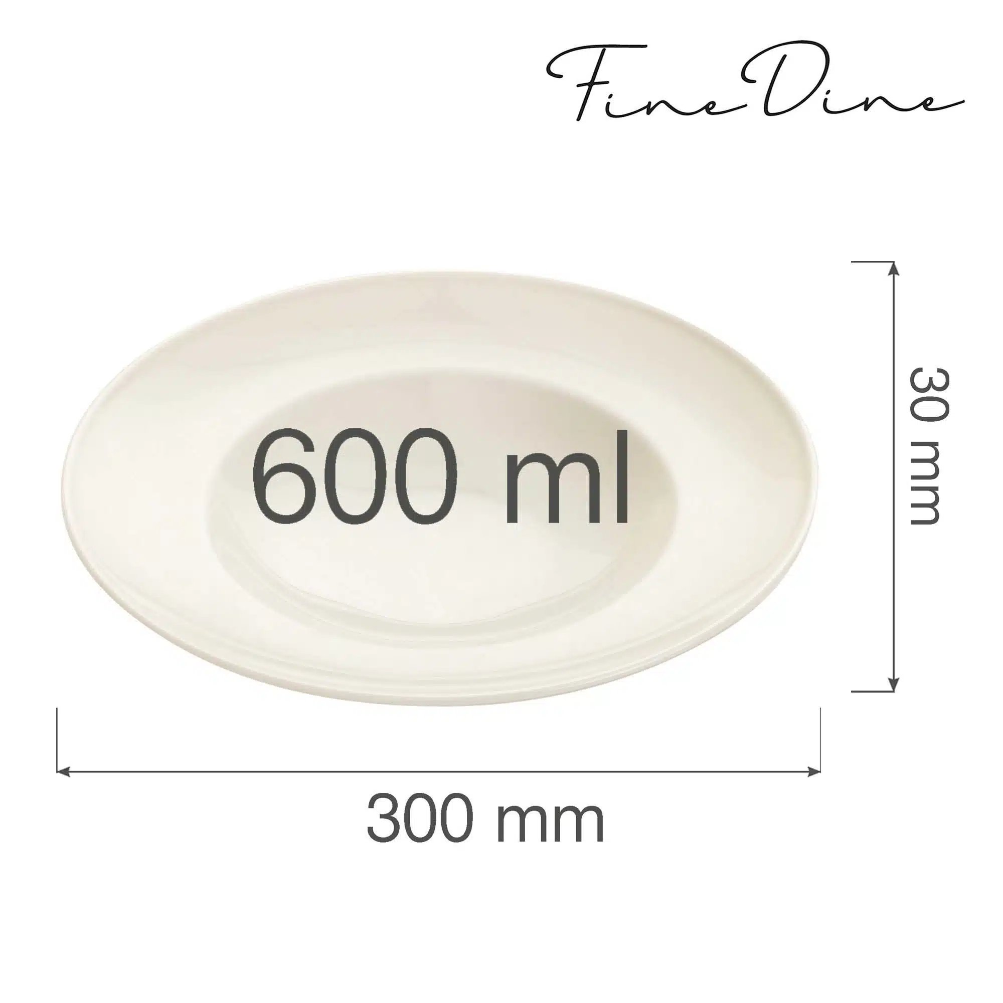 Crema pasta tallerken, 300mm - Billede 3