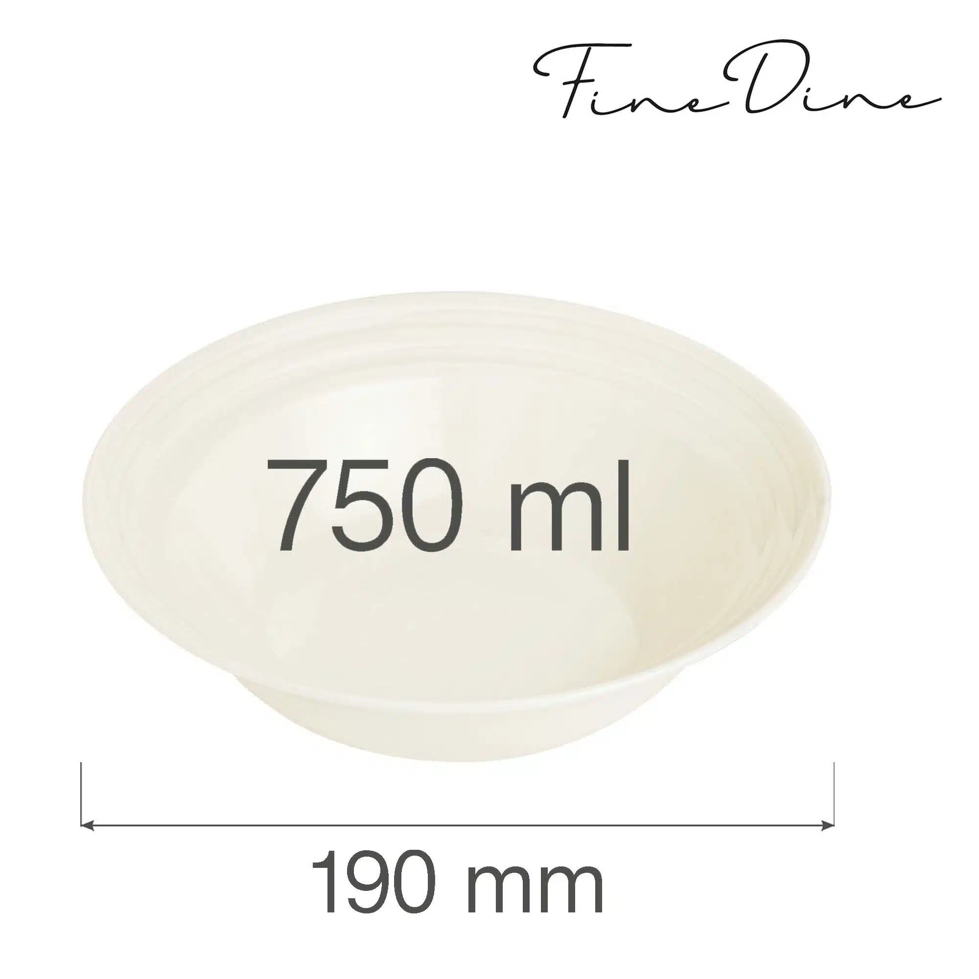 Crema skål, 190 mm - Billede 3