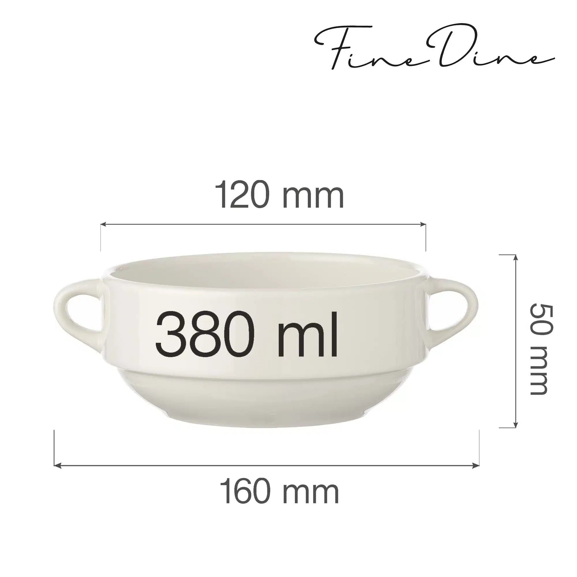 Crema suppe skål, 380ml - Billede 6