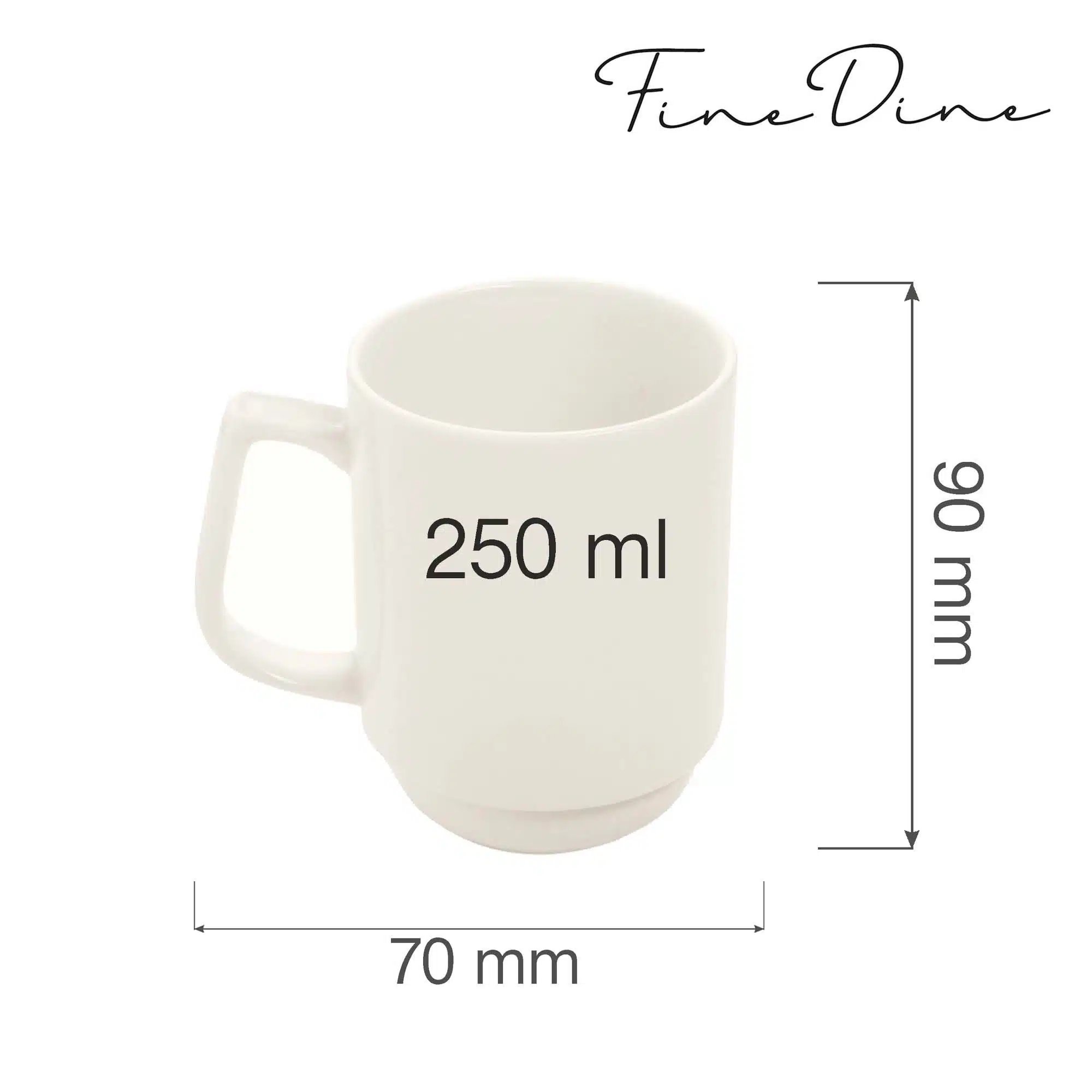 Crema stabelbare krus, 250ml - Billede 6