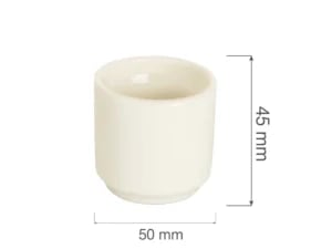 Crema æggebæger, 50x(H)45mm - Billede 3