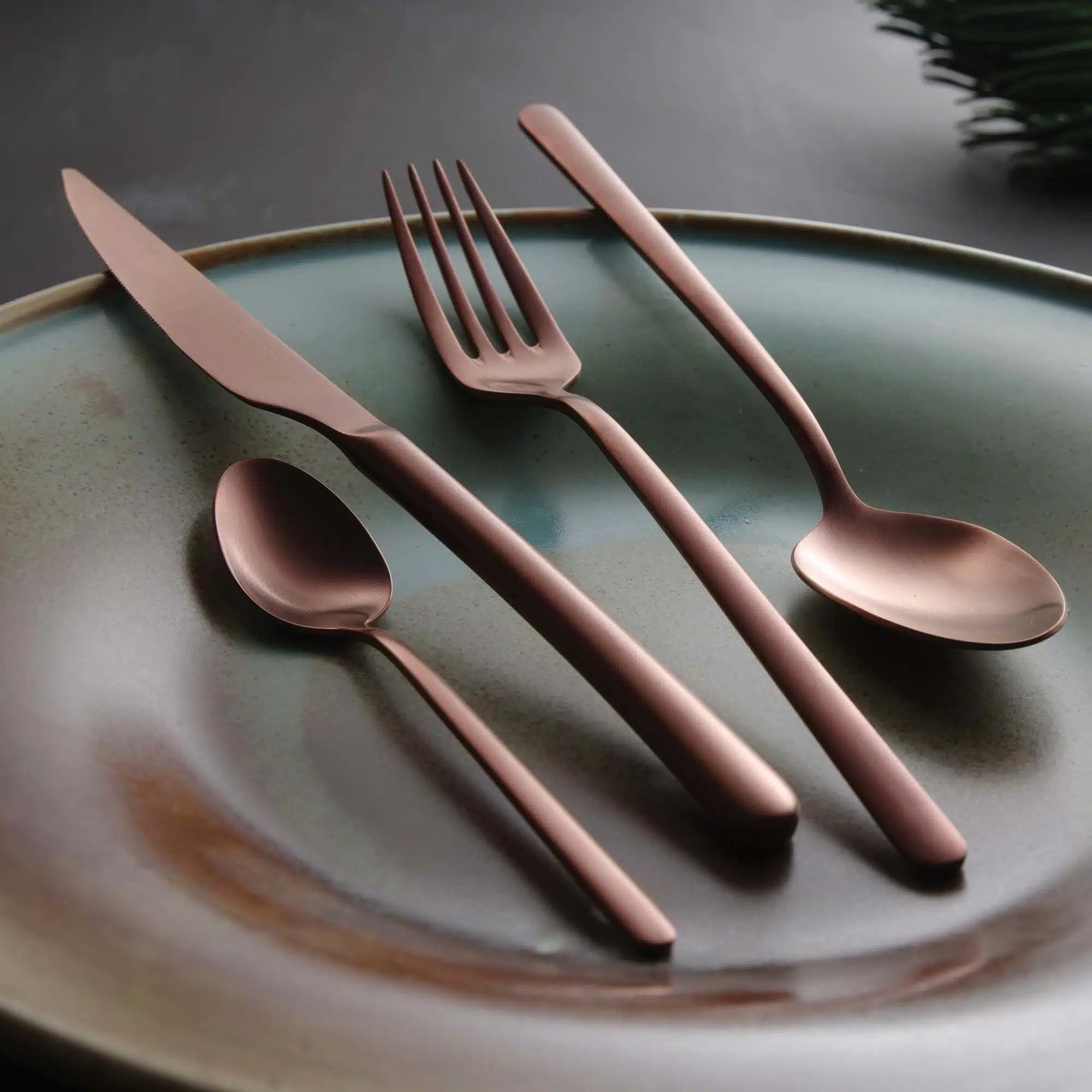Amarone Bronze bordgafler, OVE, 213 mm - Billede 4