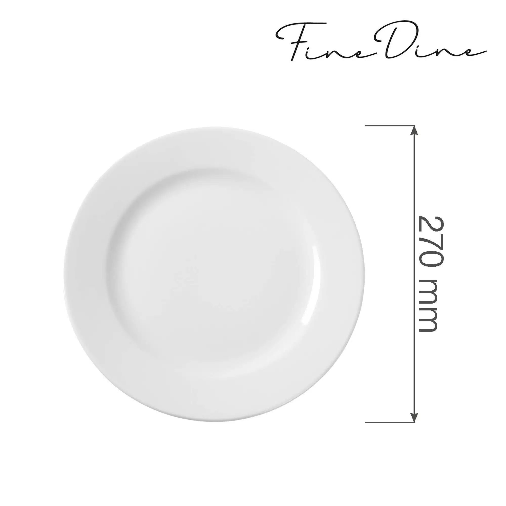 Bianco flad tallerken 270 mm - Billede 2