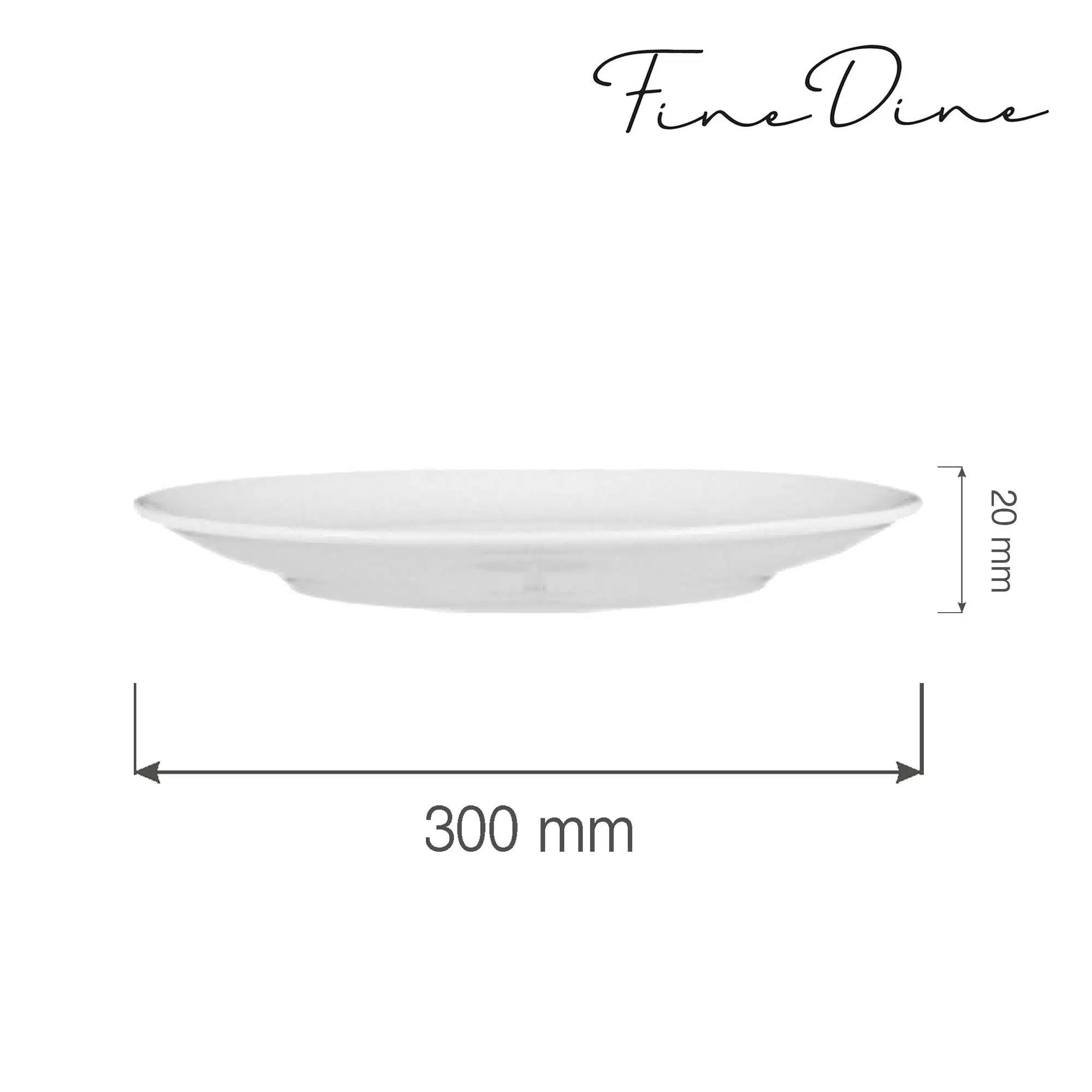 Bianco rimless tallerken, 300mm - Billede 4