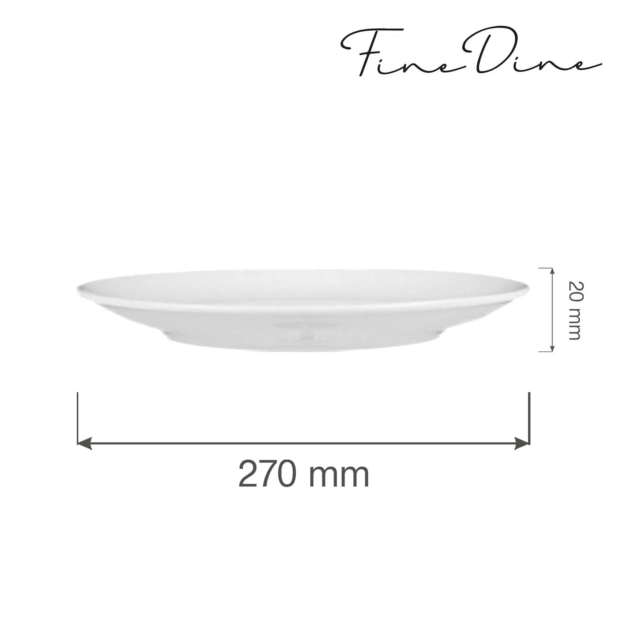 Bianco rimless tallerken, 270 mm - Billede 2