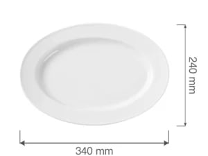 Bianco serveringsfad 340x240mm - Billede 2