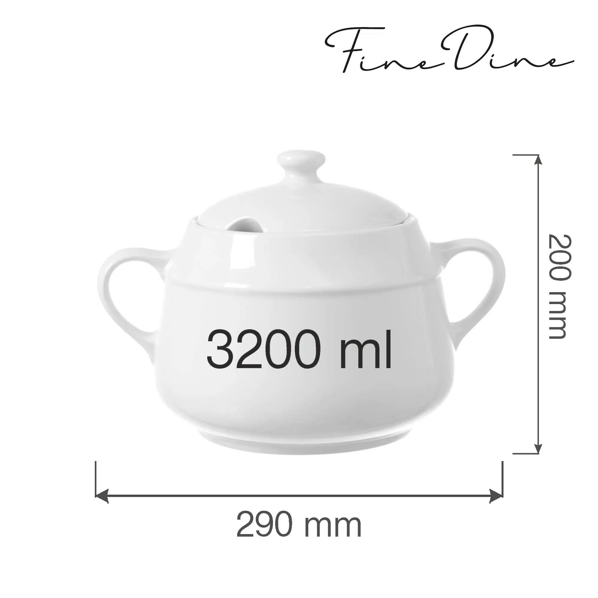 Bianco suppeterrin, 3200ml - Billede 2