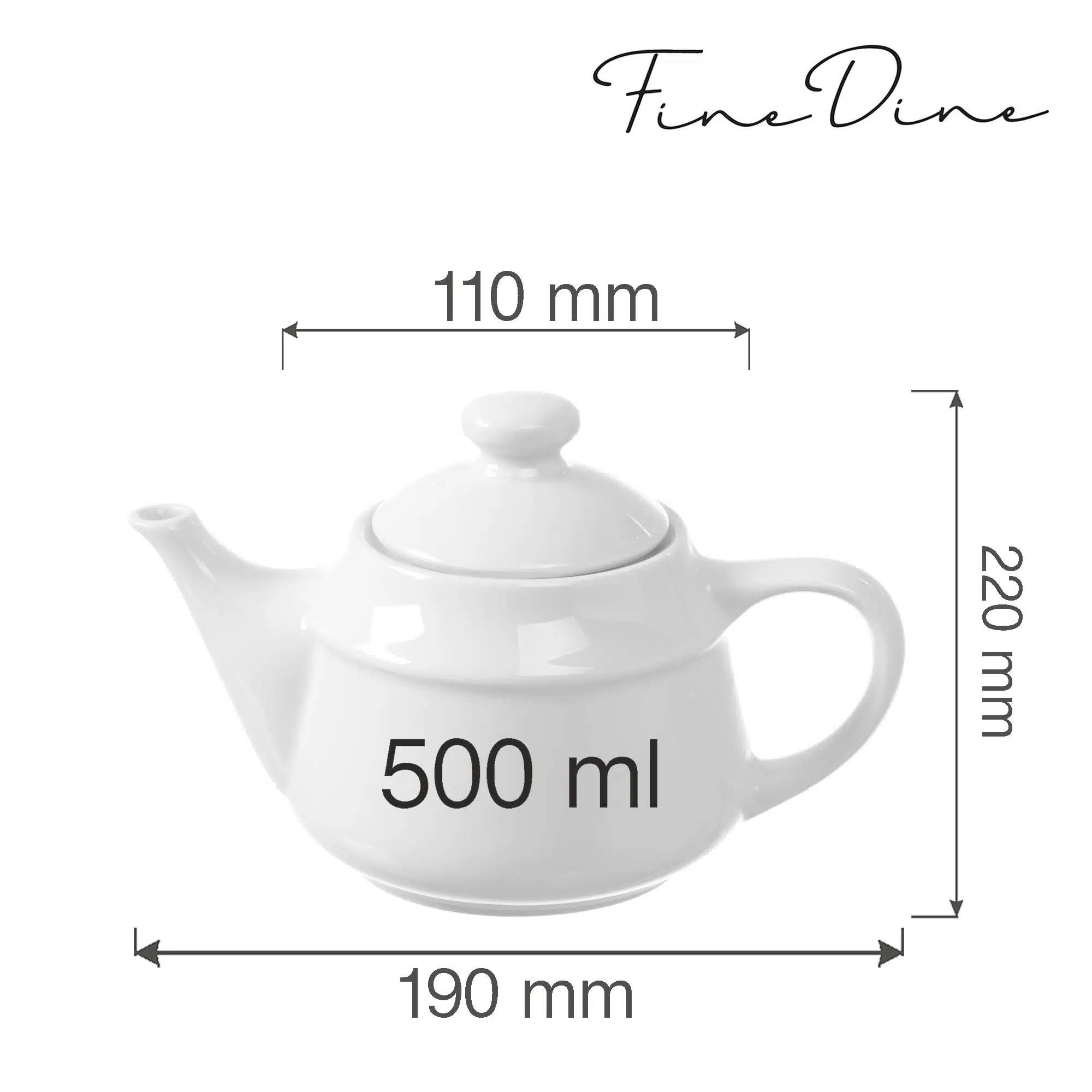 Bianco teapot, 180x(H)115mm - Billede 4