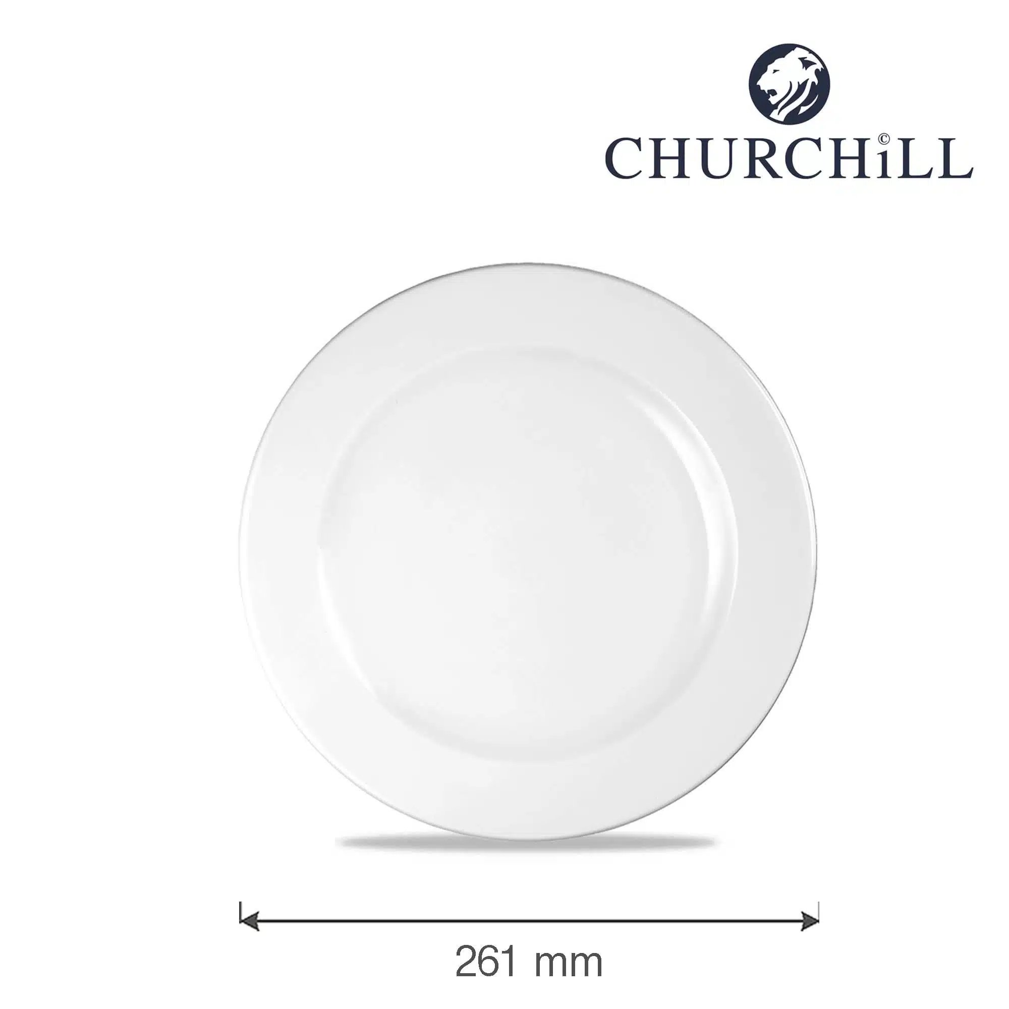 Hvid profil tallerken, 261mm - Billede 5