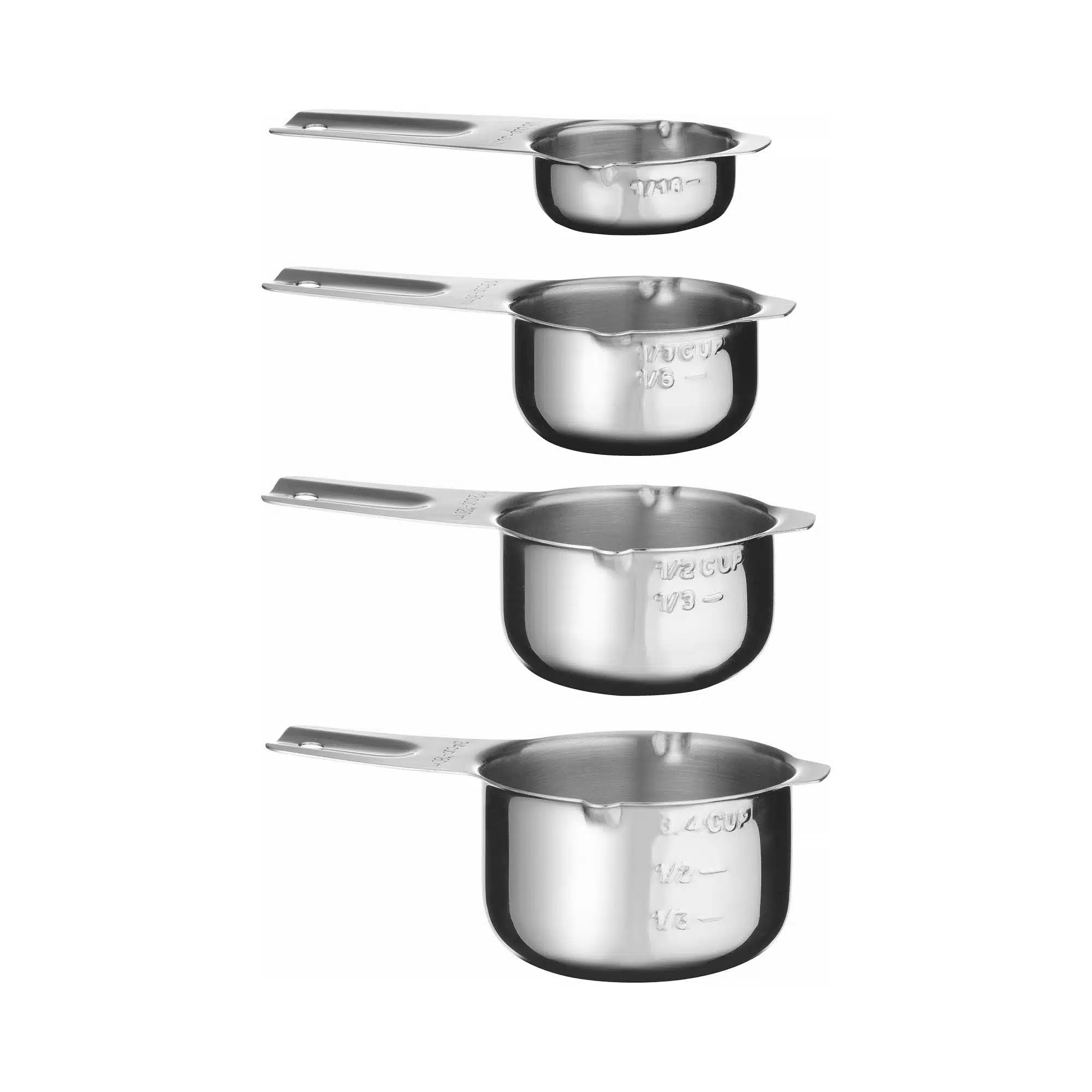 Målebæger - sæt af 4 stk., Bar op, 135x80x(H)45mm - Billede 2
