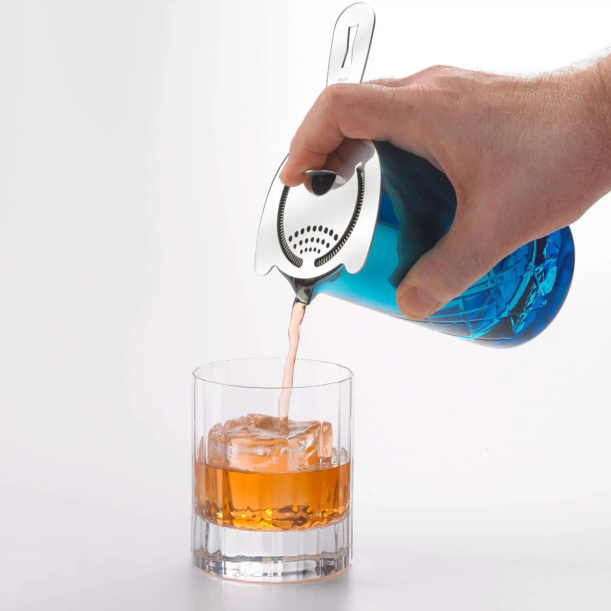Blandingsglas, 500 ml, blå, Barfly - Billede 3