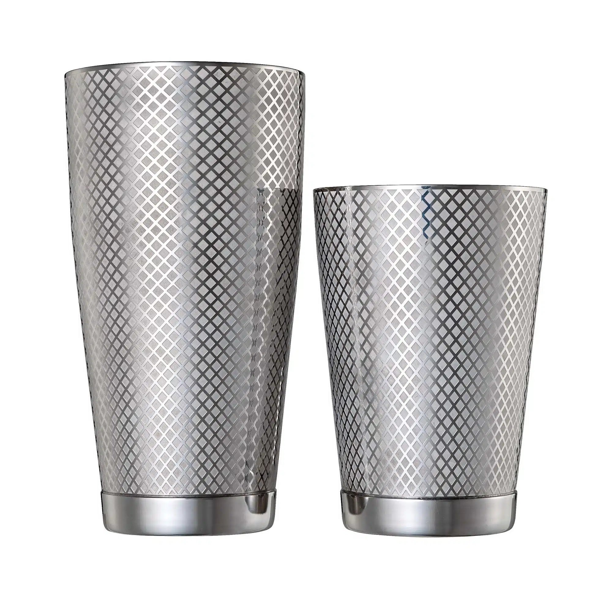 Diamond Lattice shaker/dåse sæt, rustfrit stål, Barfly - Billede 3