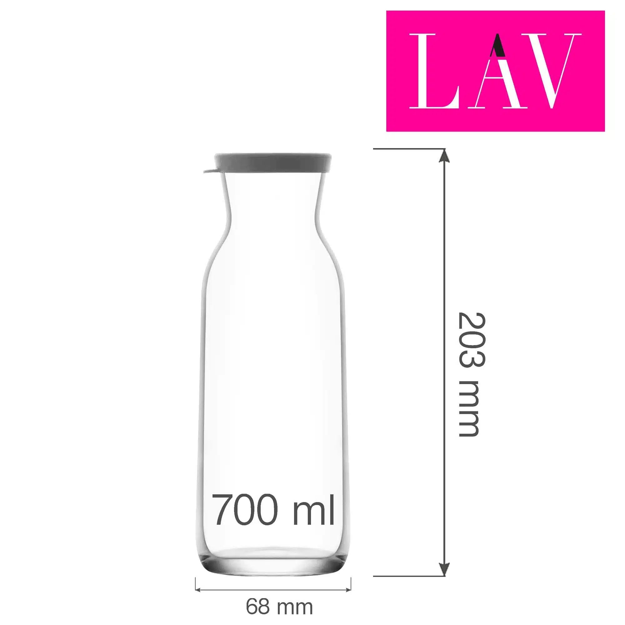 Fonte karaffel med låg, 0.7l - Billede 6
