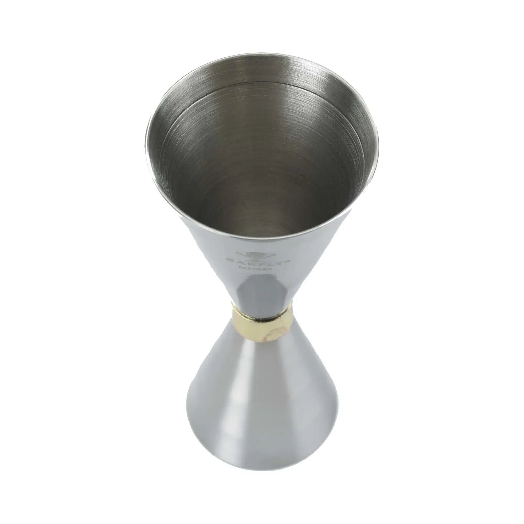 Slim Style jigger, rustfrit stål m/guld bånd, 2 oz., Barfly - Billede 2