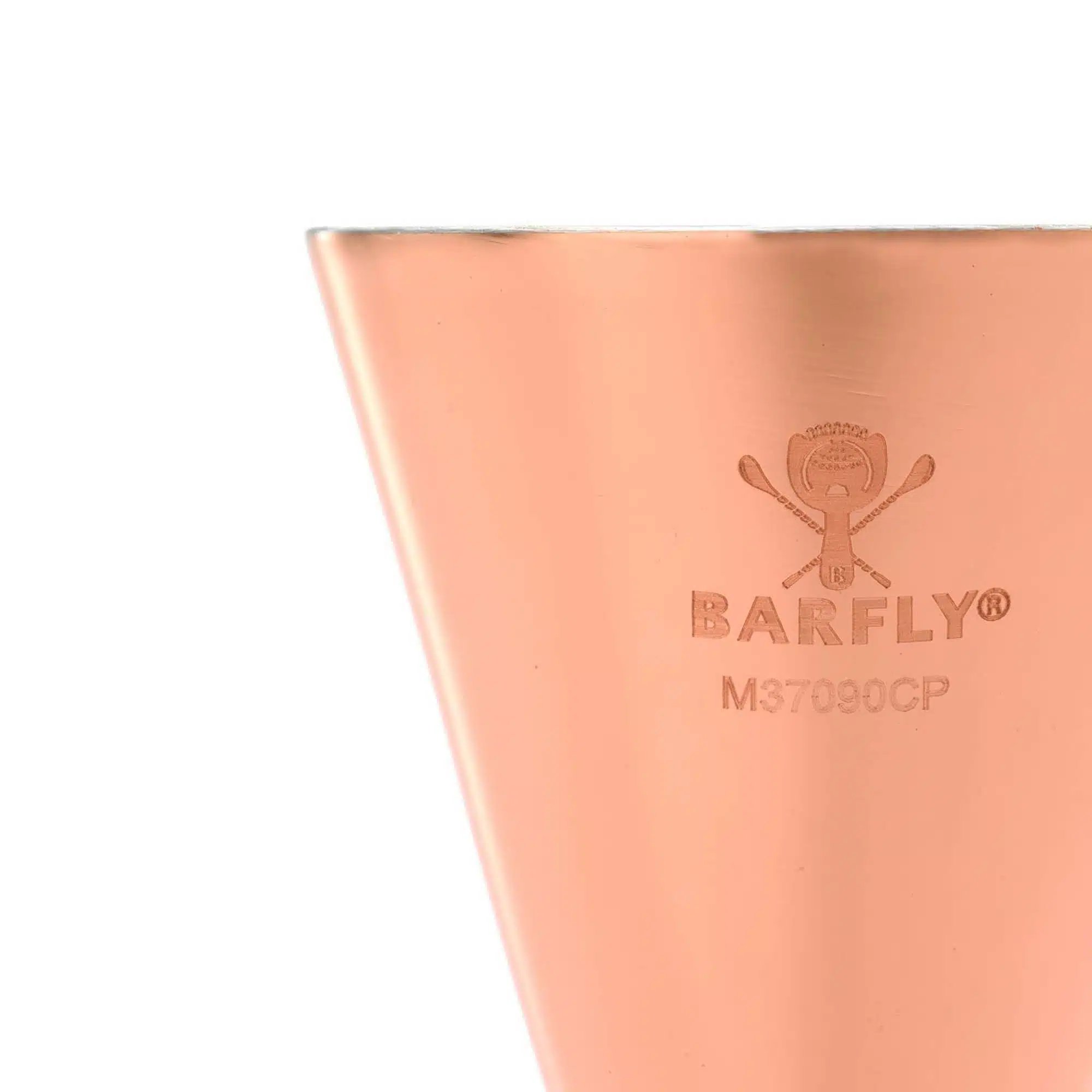 Slim Style jigger, kobber tallerken med rustfrit stål bånd, 2 oz., Barfly - Billede 3