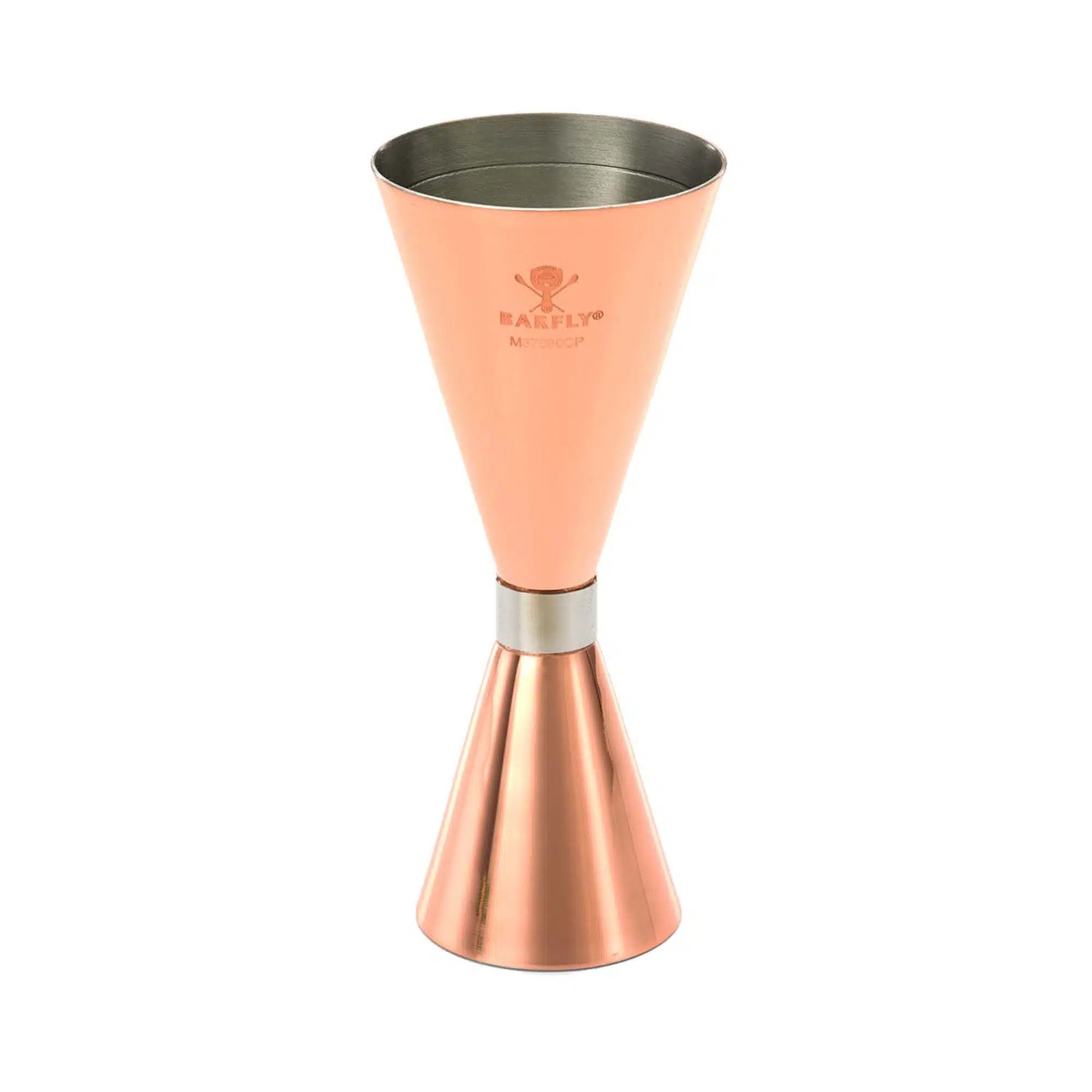 Slim Style jigger, kobber tallerken med rustfrit stål bånd, 2 oz., Barfly - Billede 4