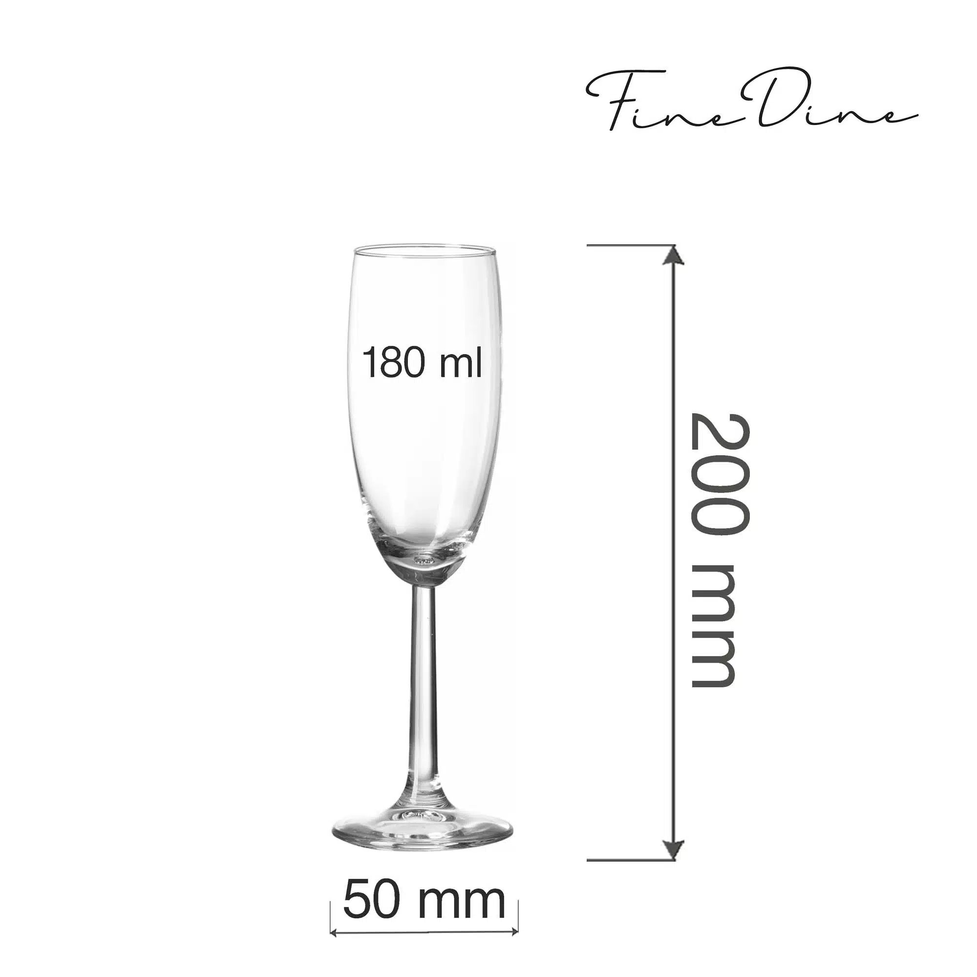 Volare champagneglas 180ml - Billede 2