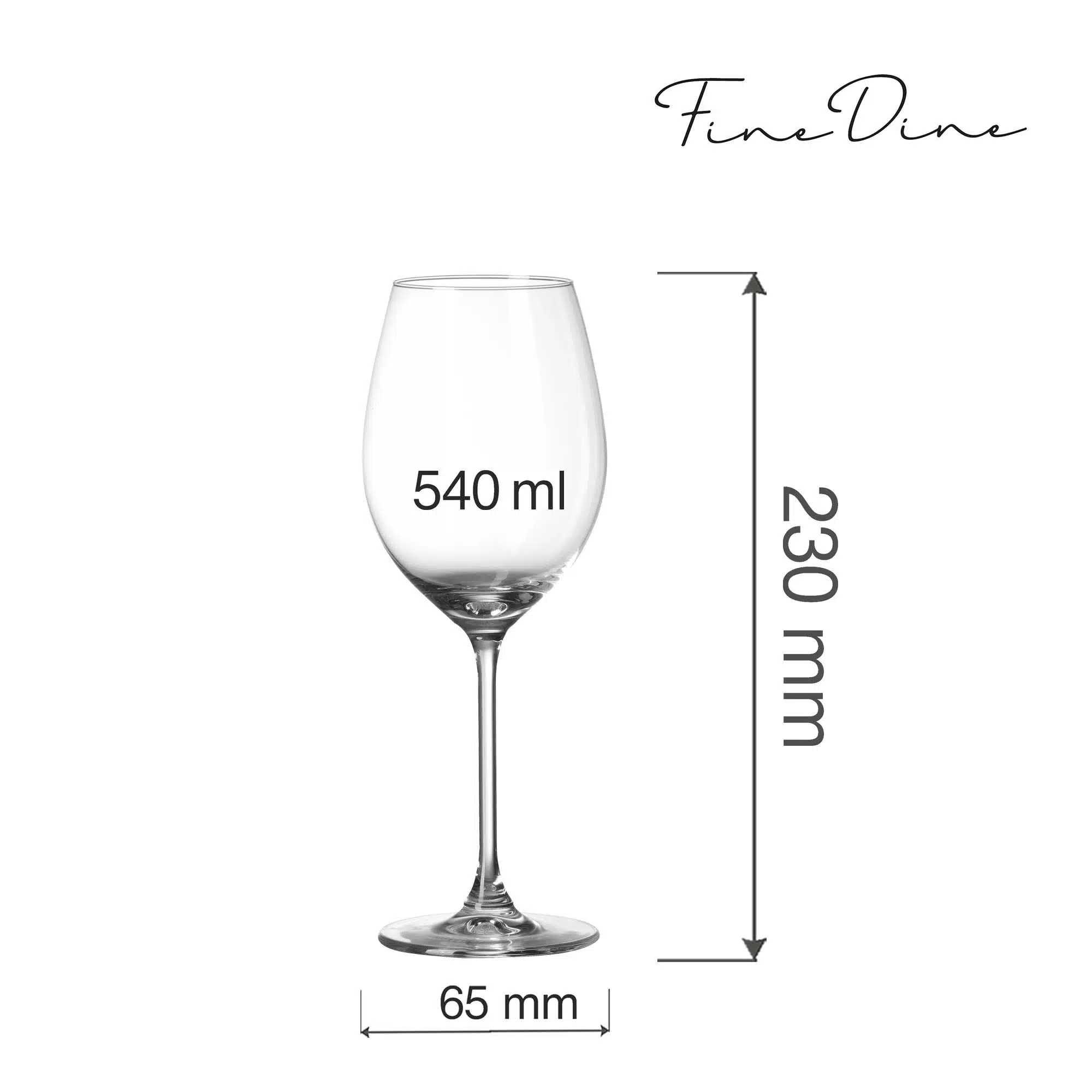 Cantare vinglas, 540ml - Billede 2