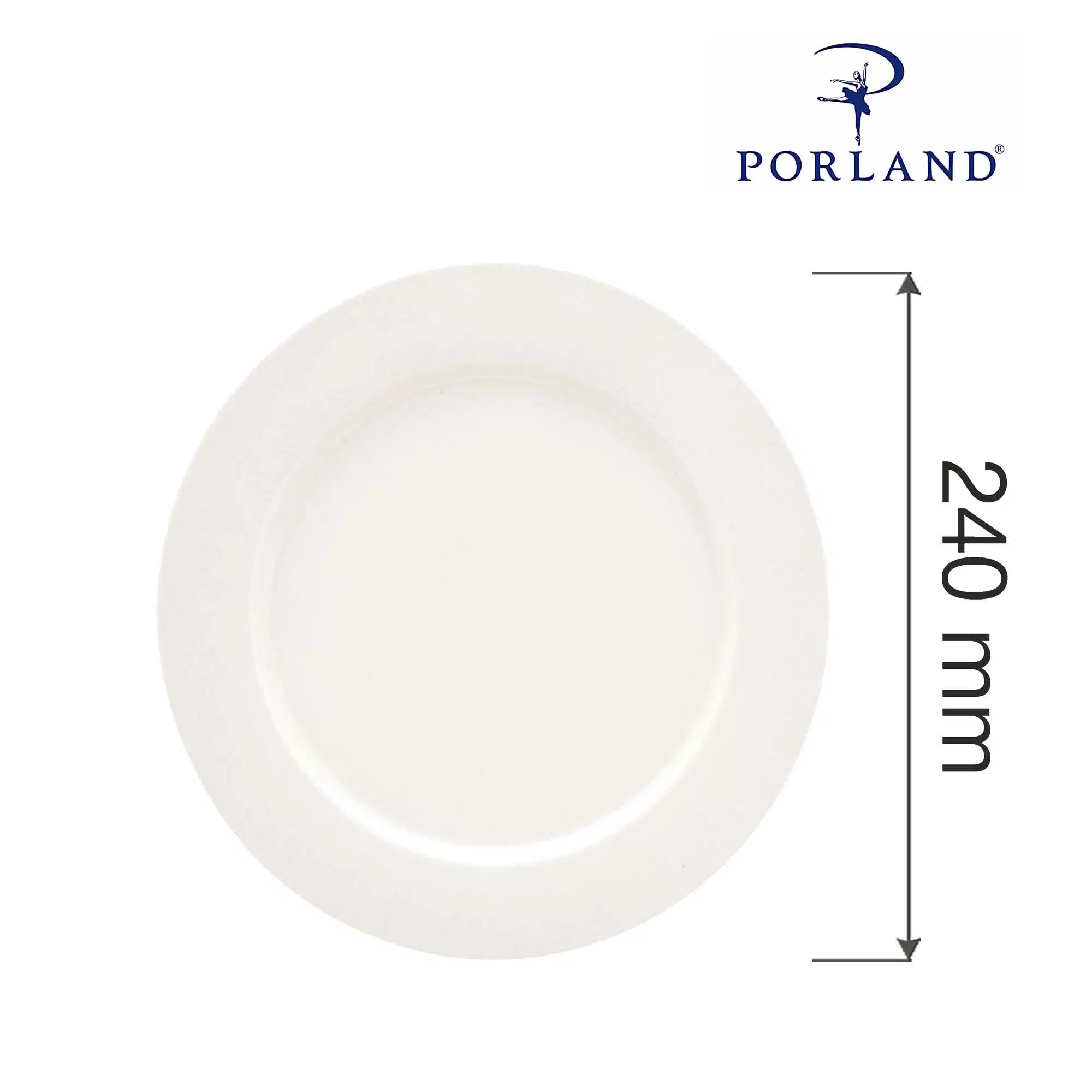 Dove flad rim tallerken, 240mm - Billede 4