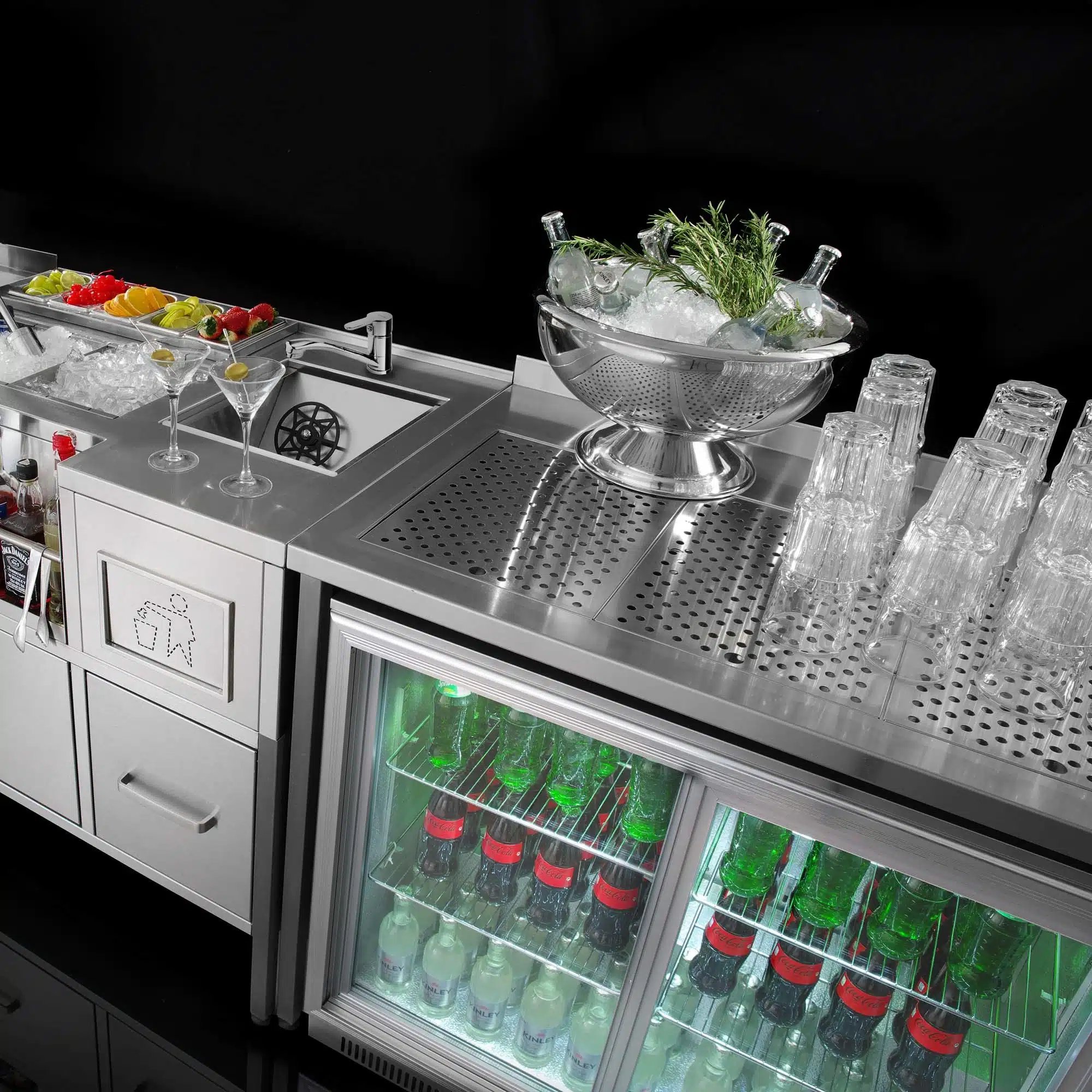 Oxygen bar konstruktion bord, 600x650x(H)900 mm, Barmatic - Billede 5