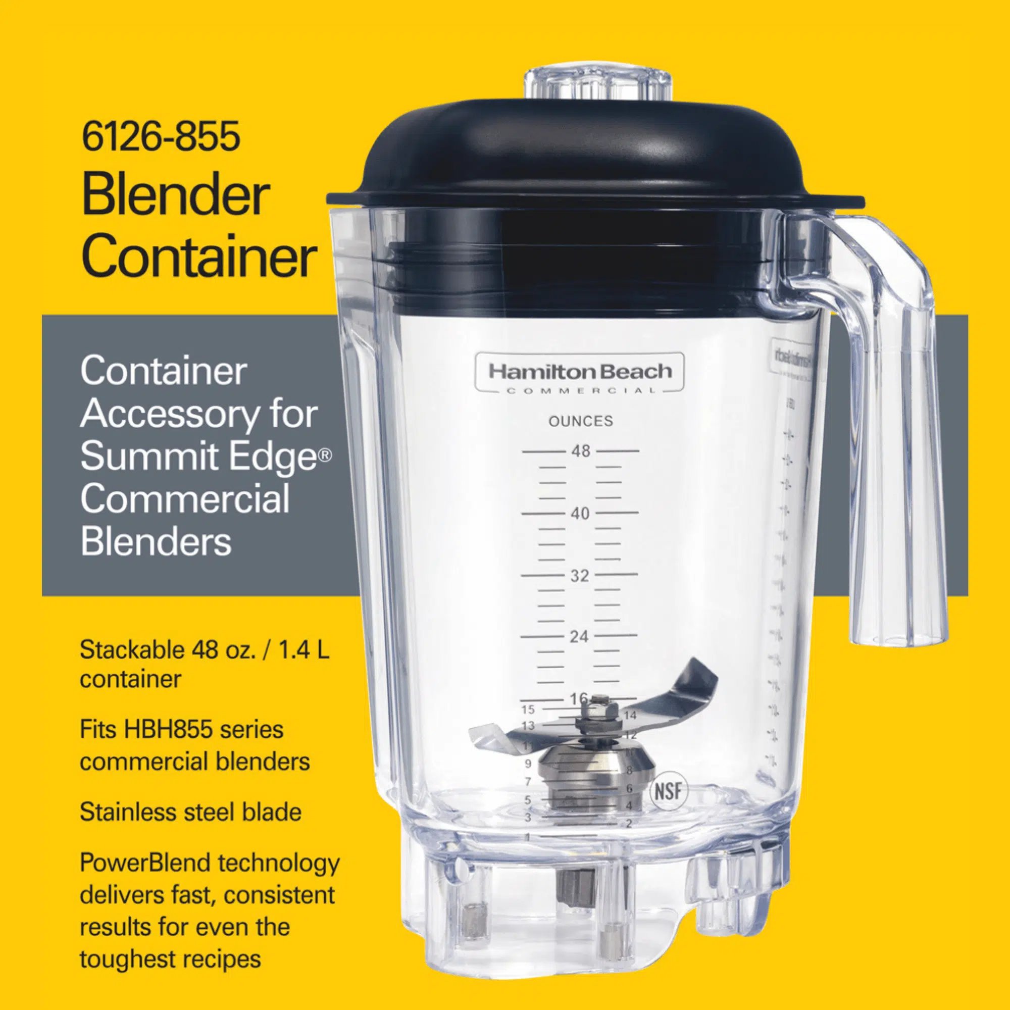 Polycarbonatkrukke til HBH855-CE, 1,4L - Billede 6