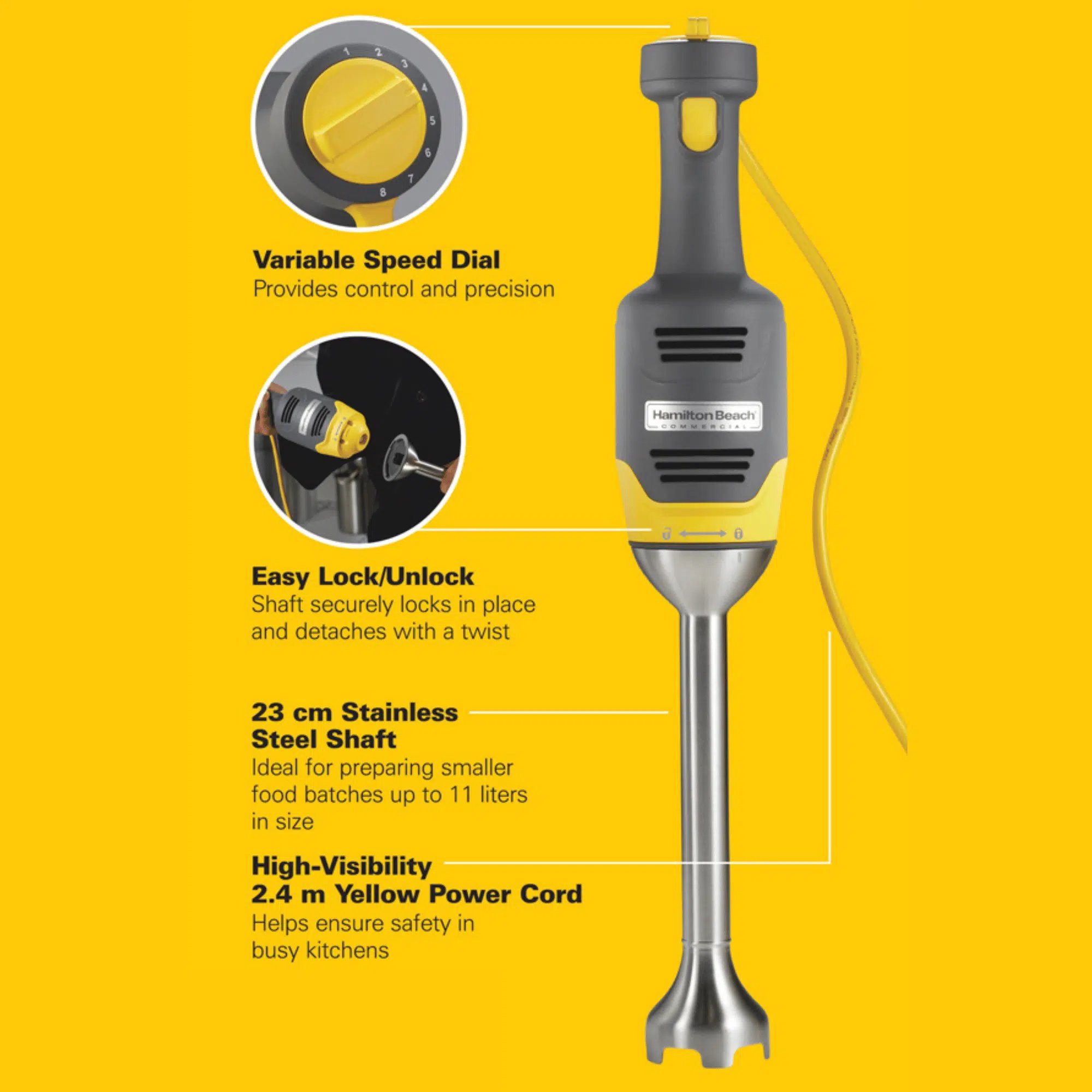 BigRig stavblender HMI009-CE, 230mm - Billede 5