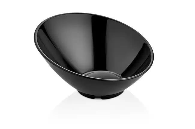 Skrå skål lavet af melamin, sort, 233x(h)125mm - Billede 2