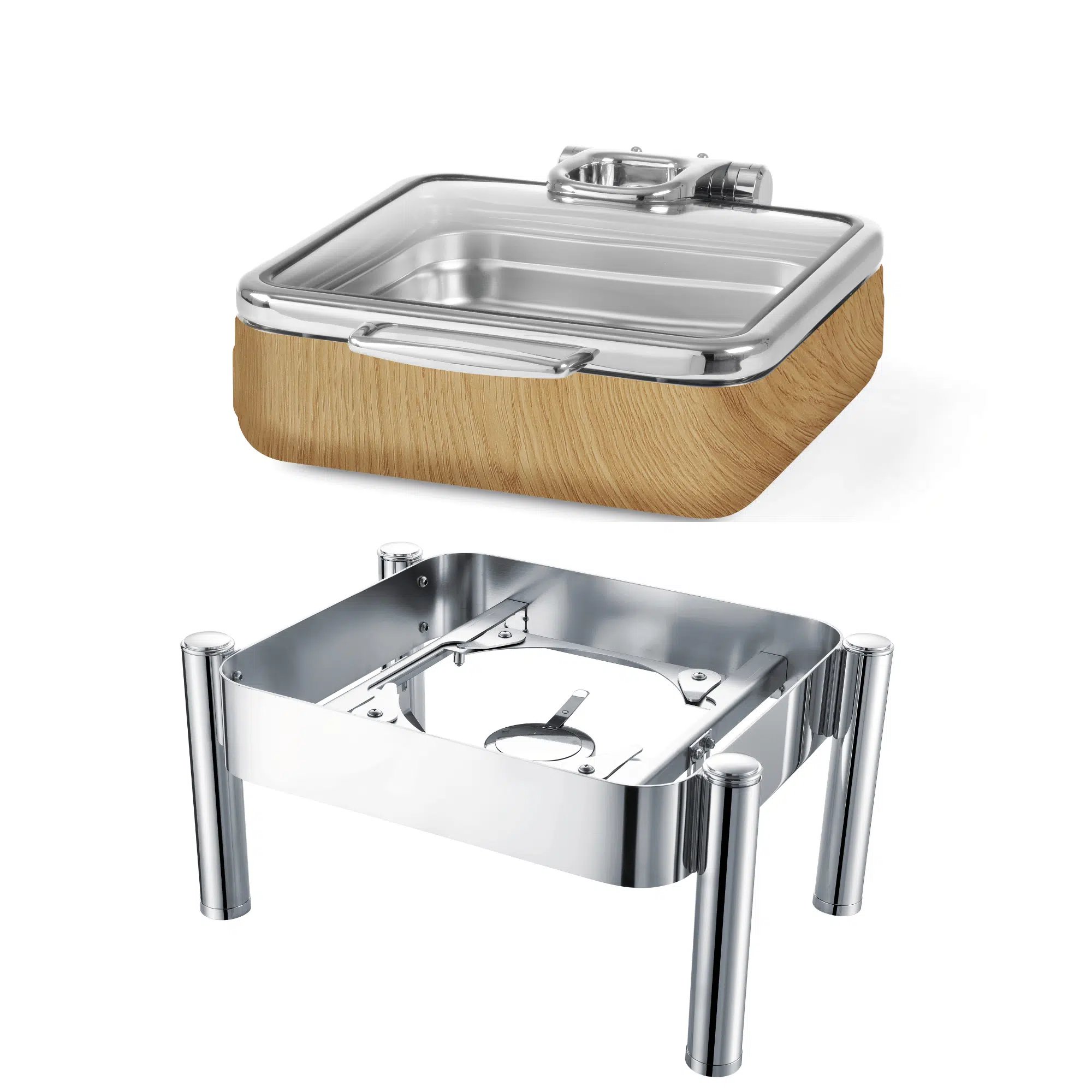 Madeira De Luxe induktionsbuffet GN 2/3 med glaslåg - Billede 2