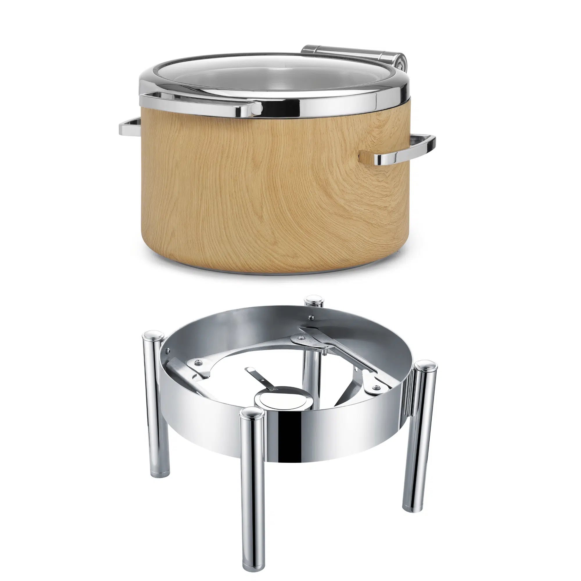 Ramme til induktion 11l rund chafing dish Madeira De Luxe - Billede 3