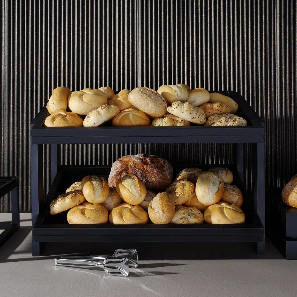 Stand (2-niveau) Madeira Sort 574x323x441 mm - Billede 2
