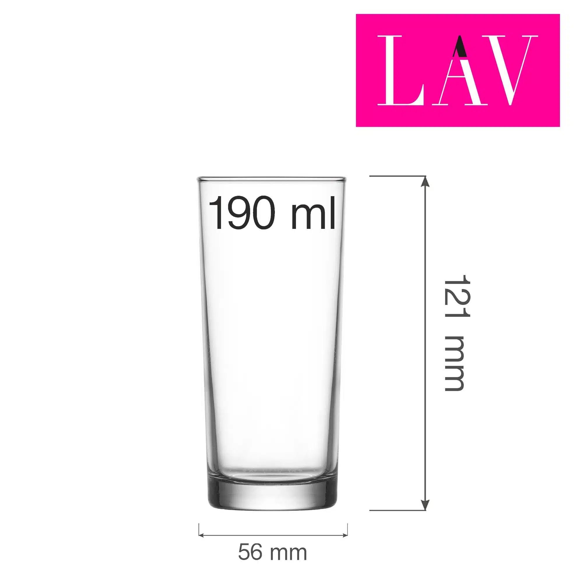 Bern høj glas 190ml - Billede 4