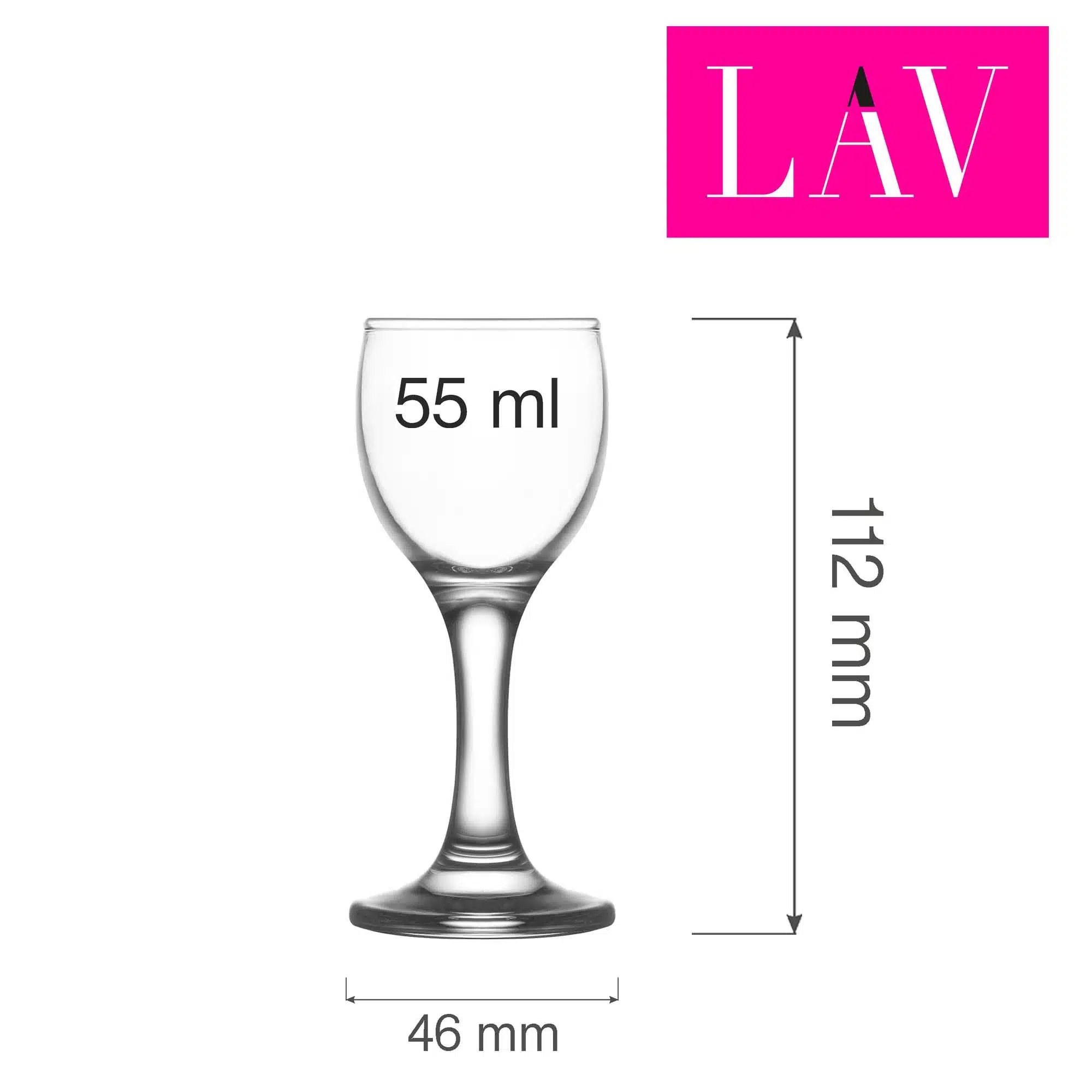 Misket vodka og likørglas, 55ml - Billede 5