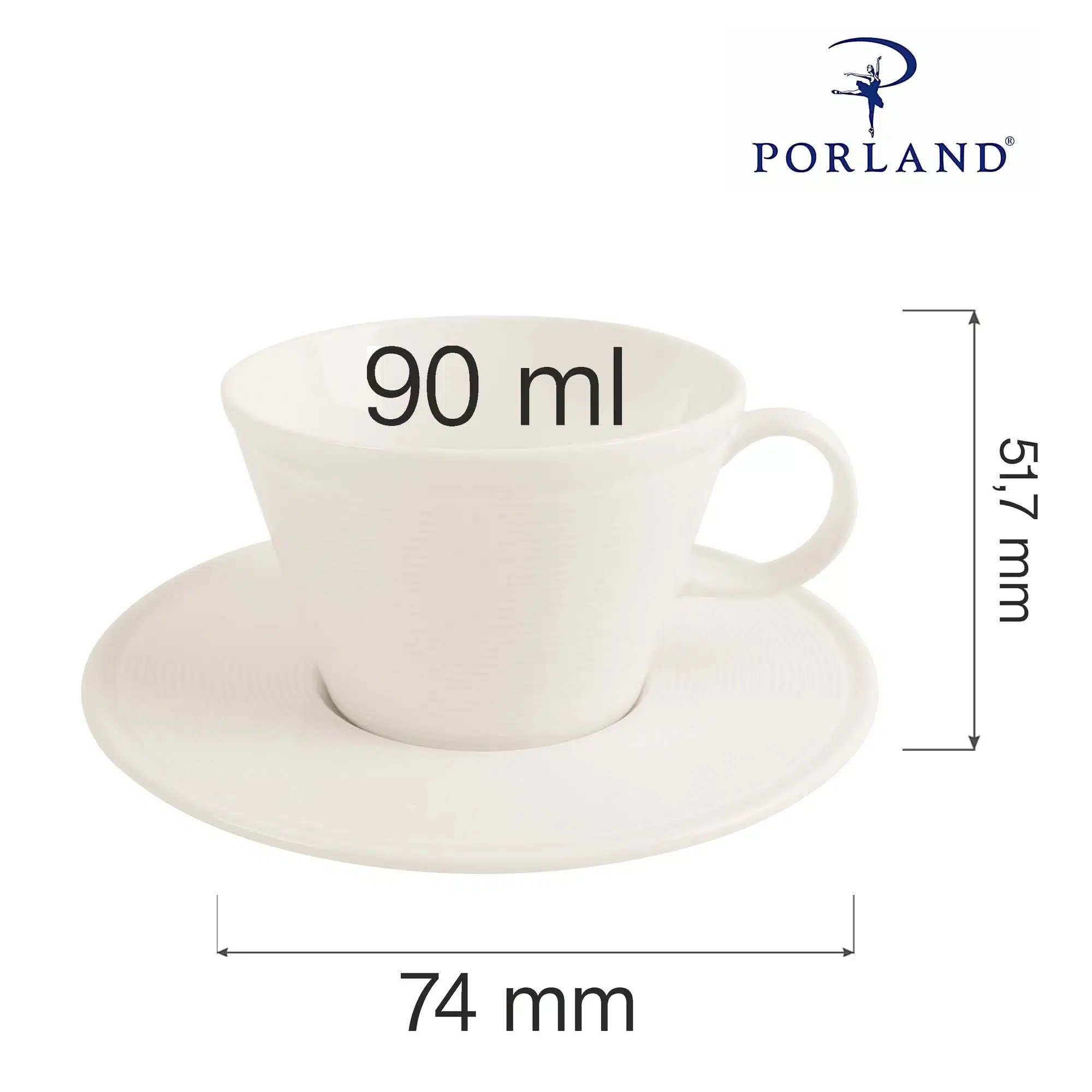 Line elegant espresso kop, 90ml - Billede 4