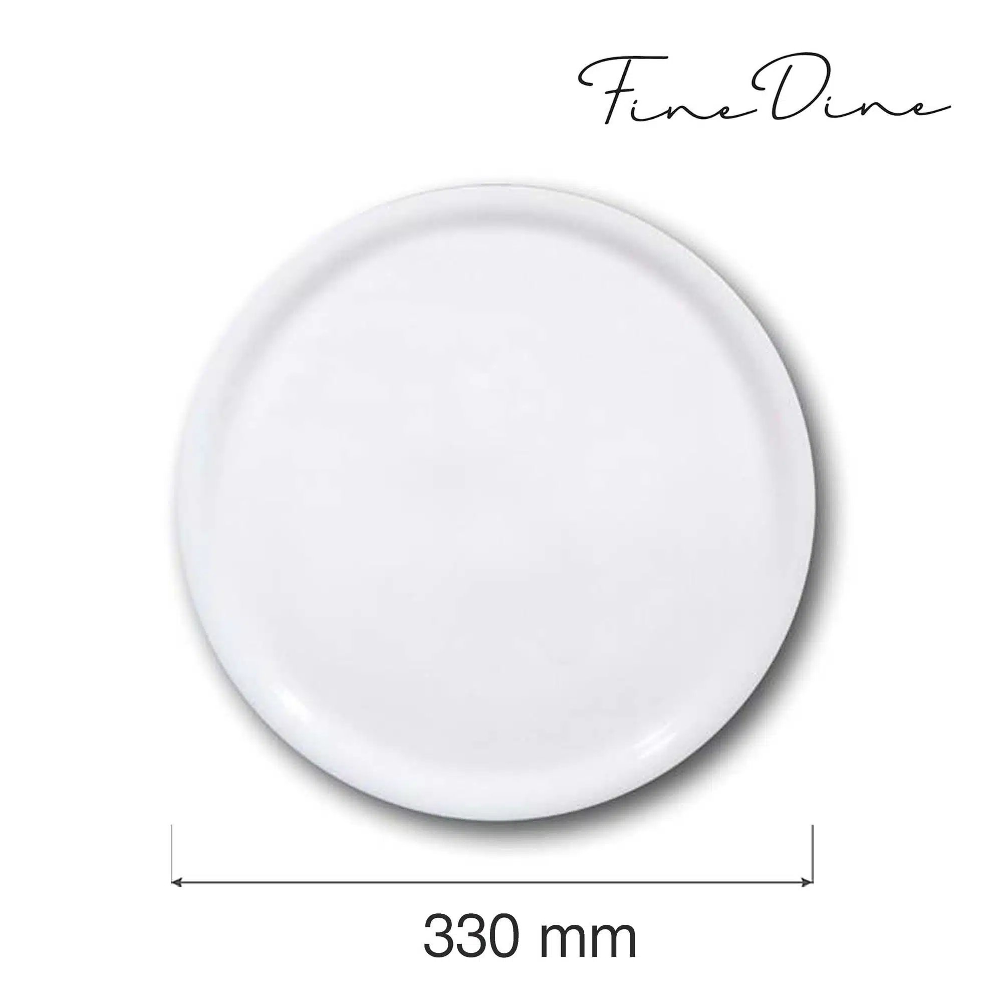 Speciale pizza tallerken, hvid, 330mm - Billede 2