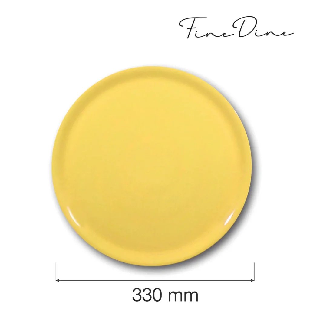 Speciale pizza tallerken, gul, 330mm - Billede 3