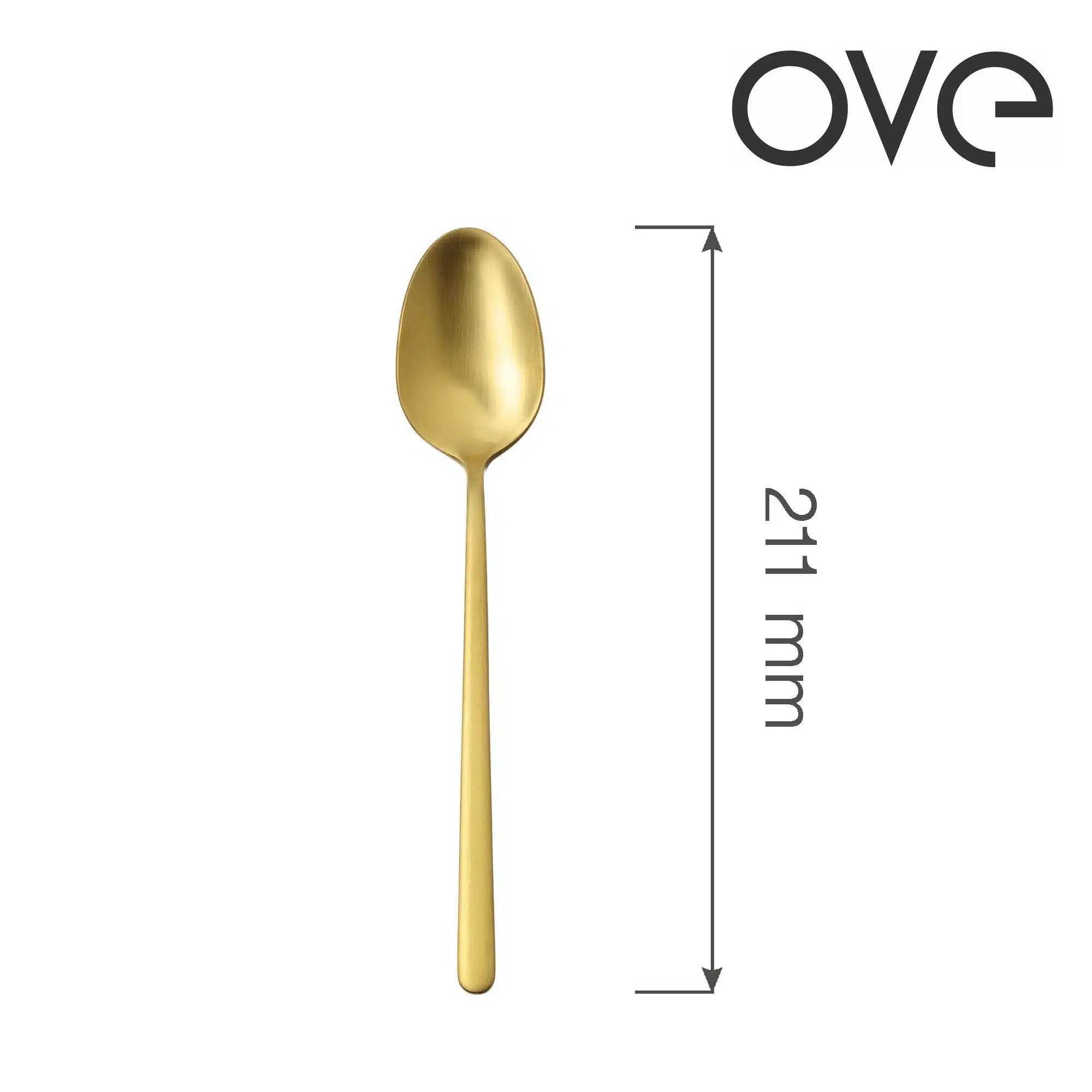 Amarone Gold bord ske, OVE, 211 mm - Billede 5