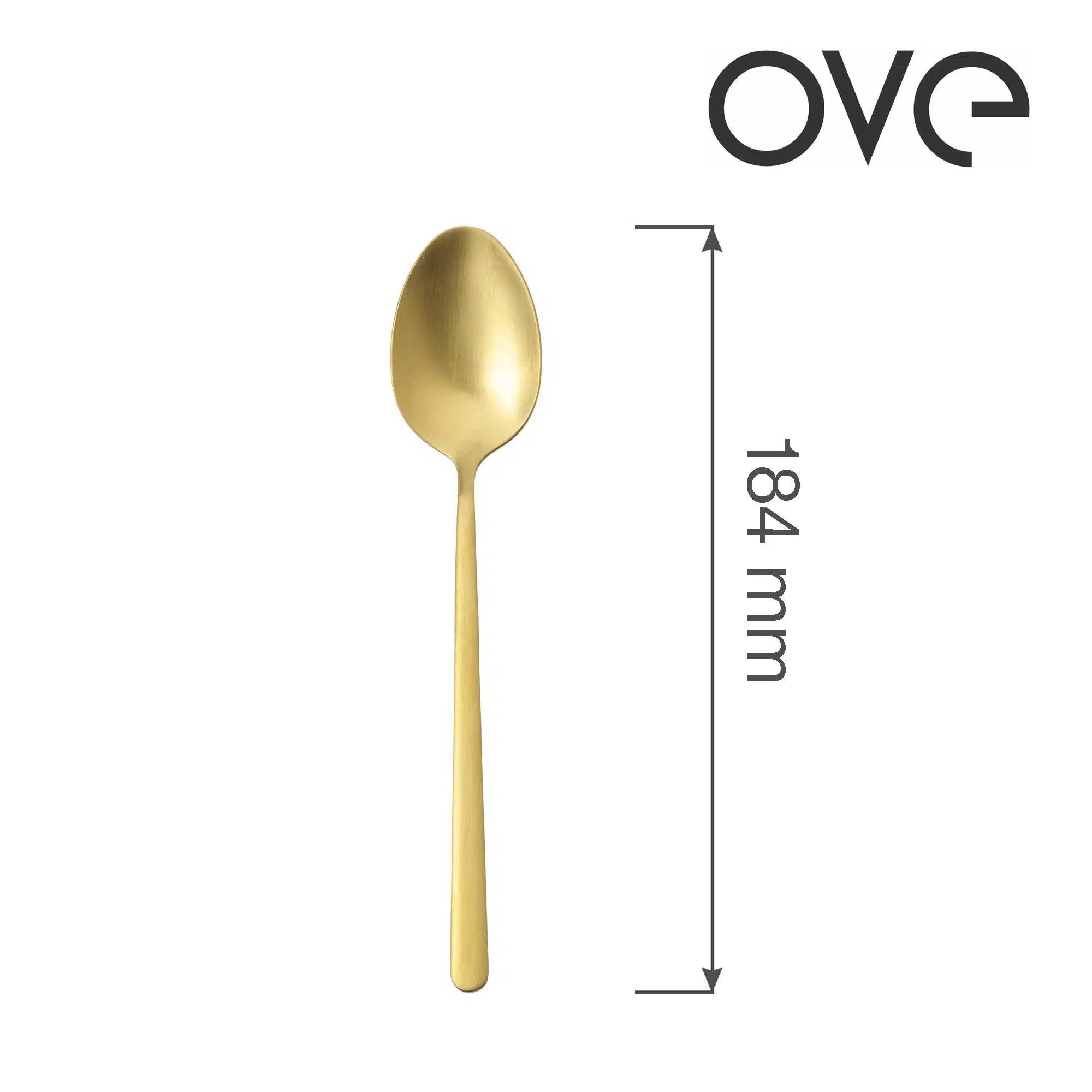 Amarone Gold dessert ske, OVE, 184 mm - Billede 5