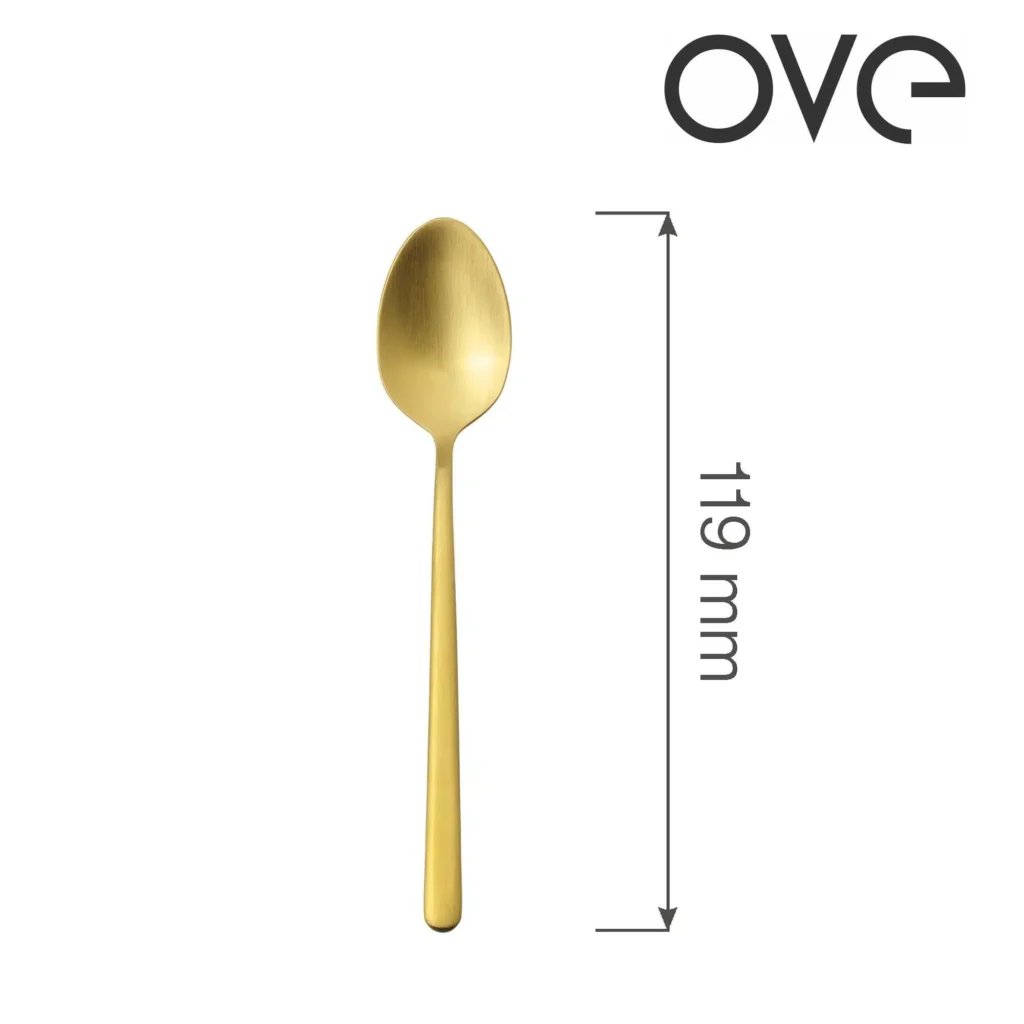 Amarone Gold kaffe ske, OVE, 119 mm - Billede 5
