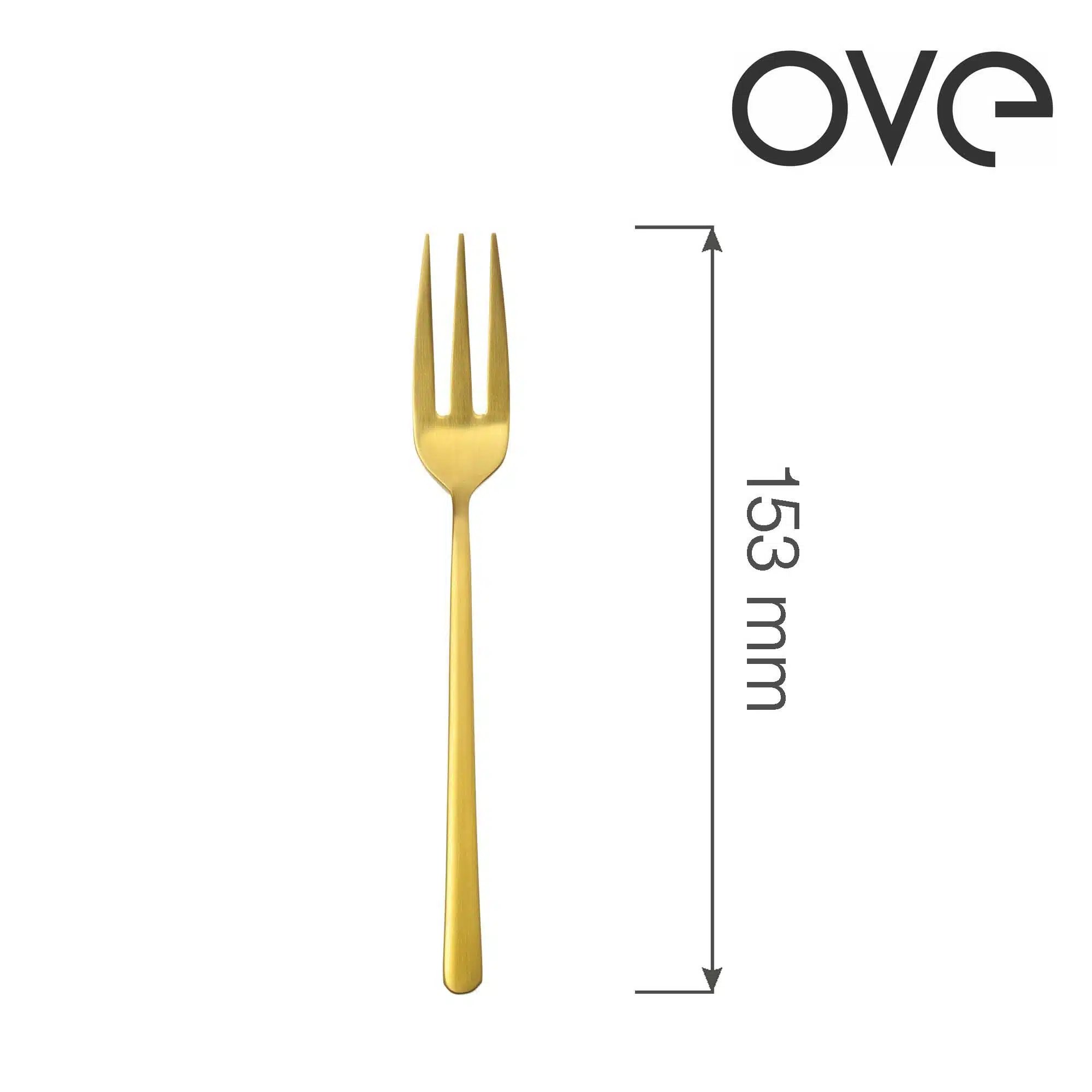 Amarone Gold kage gaffel, OVE, 153 mm - Billede 5