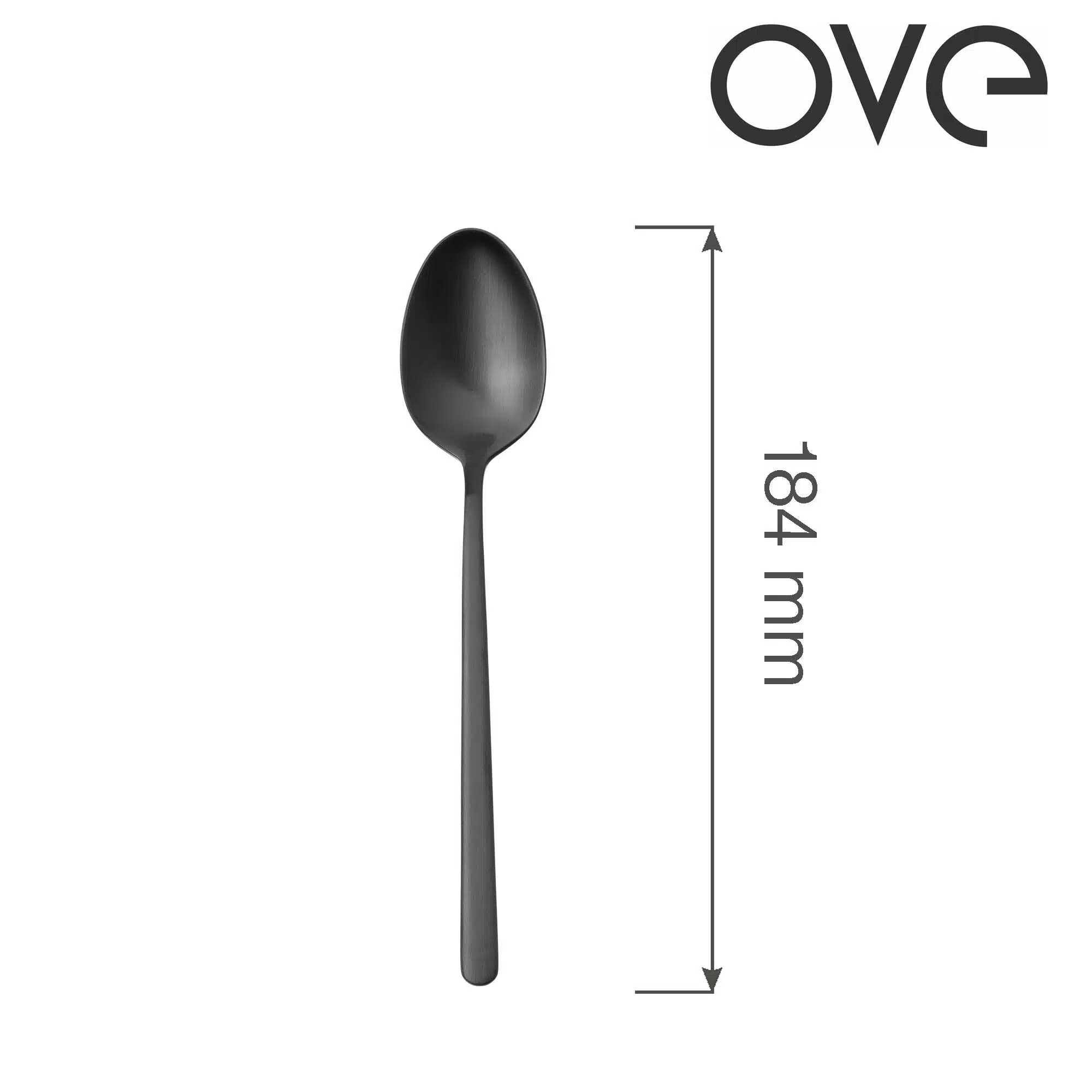 Dessert ske Amarone Sort, OVE, 184 mm - Billede 6