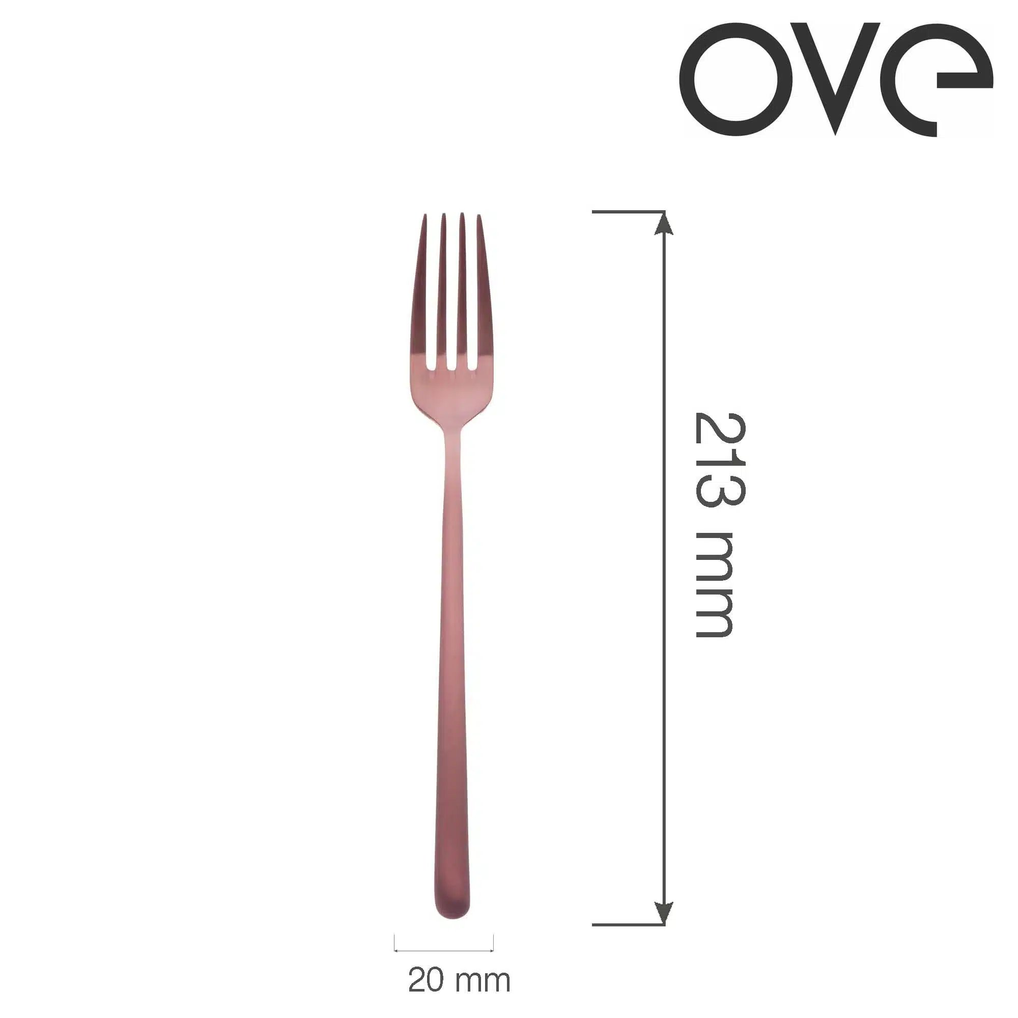 Amarone Bronze bordgafler, OVE, 213 mm - Billede 5